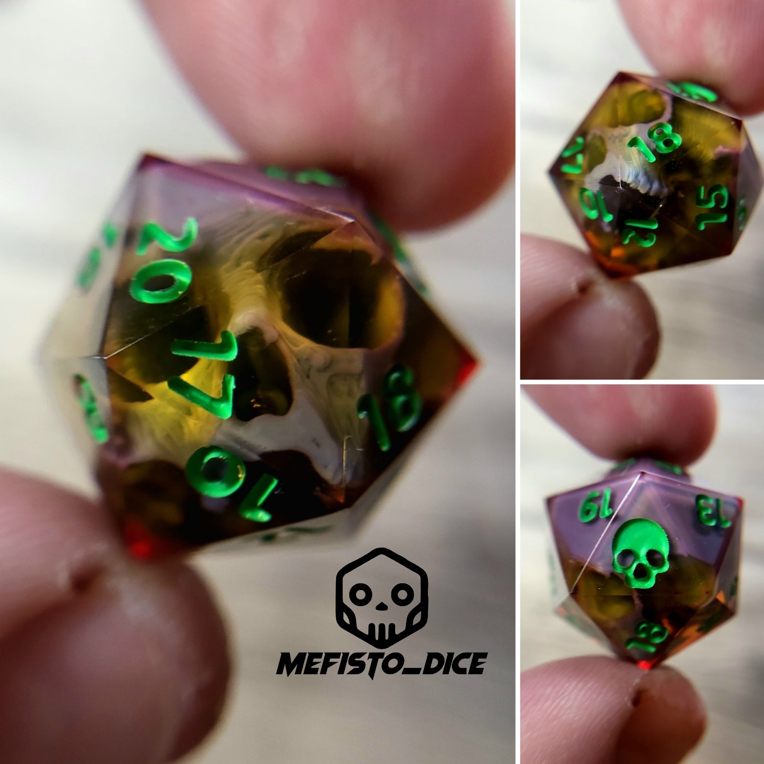 Dnd Dice set for role playing for Dungeons and Dragons