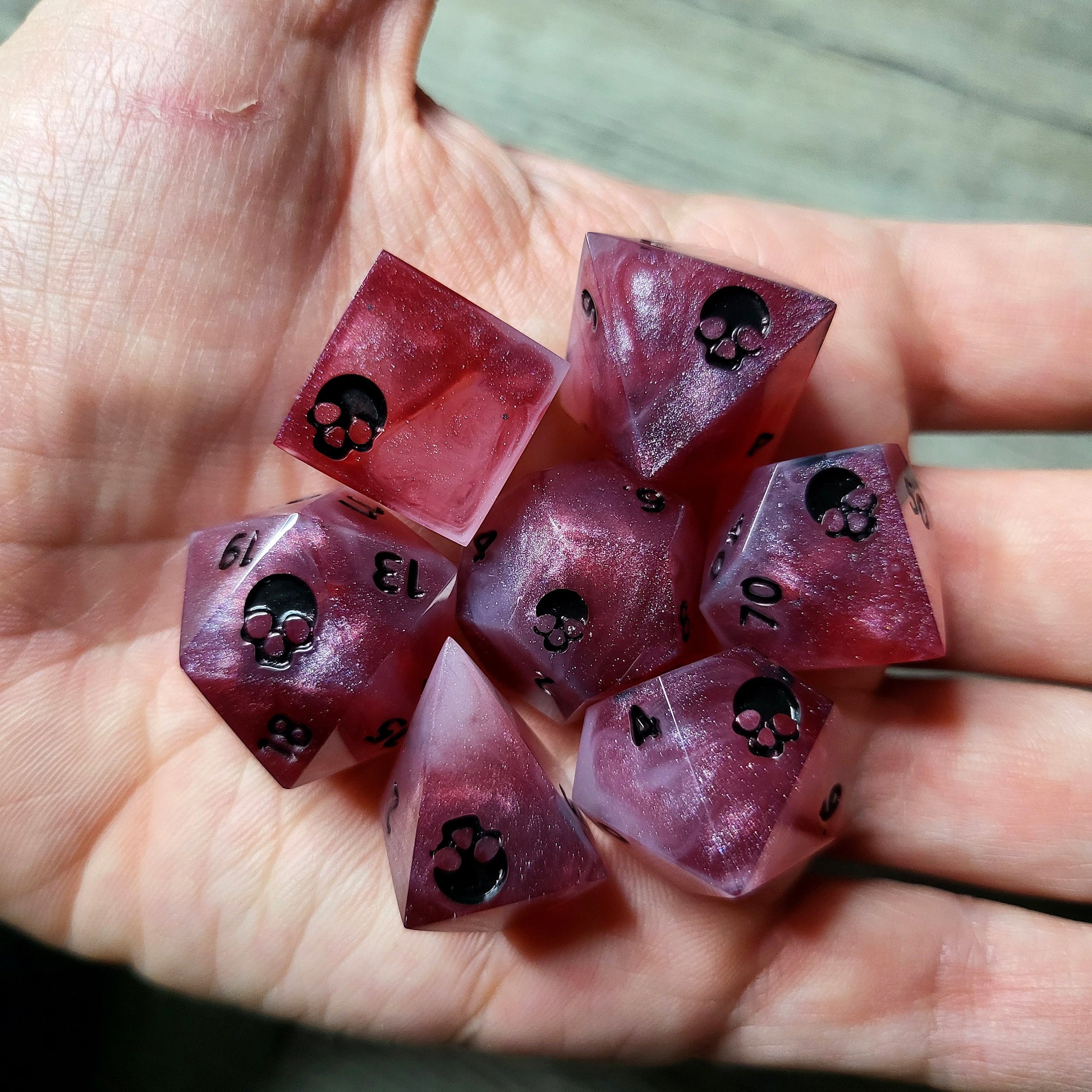 Dnd Dice set for role playing for Dungeons and Dragons