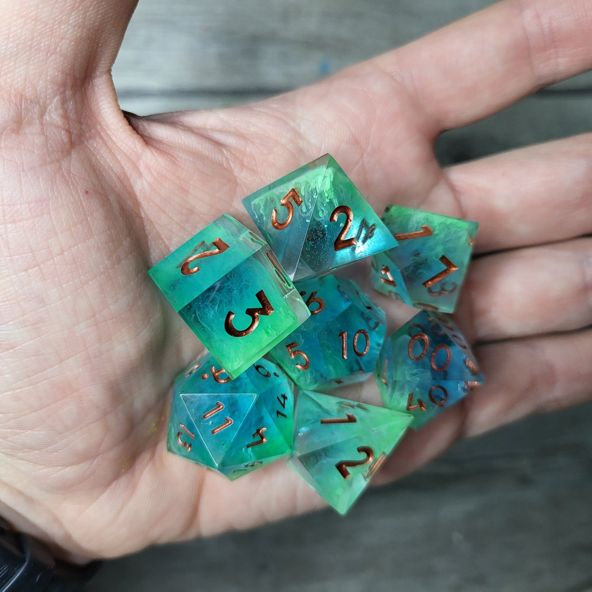 Dice set for role playing for Dungeons and Dragons