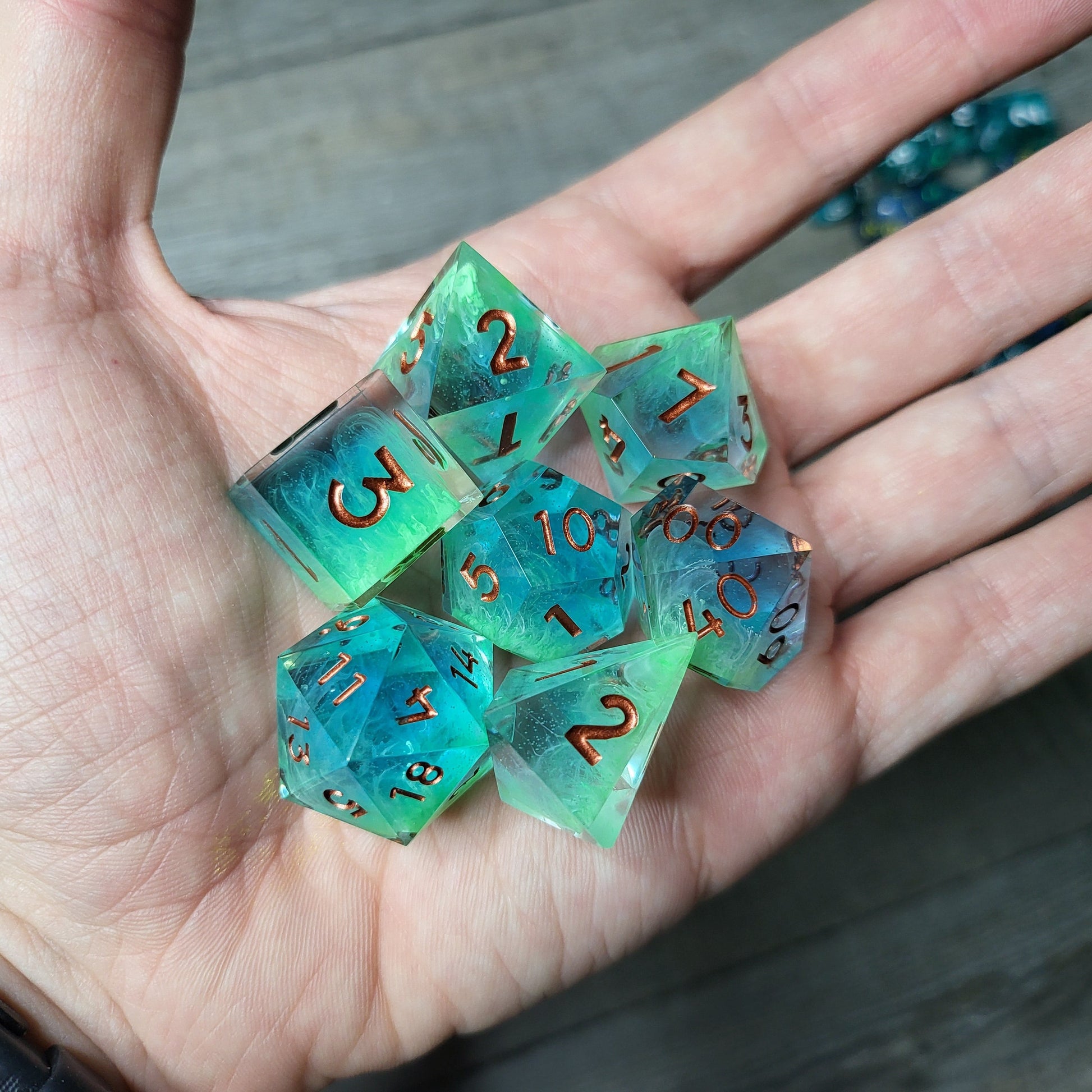 Dice set for role playing for Dungeons and Dragons