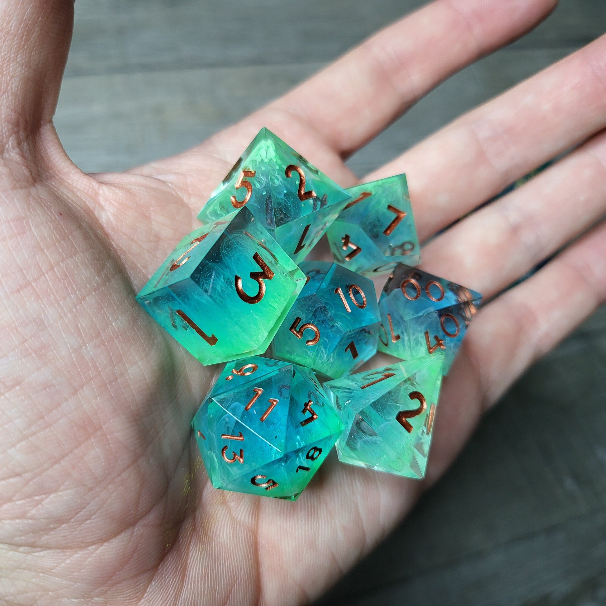 Dice set for role playing for Dungeons and Dragons