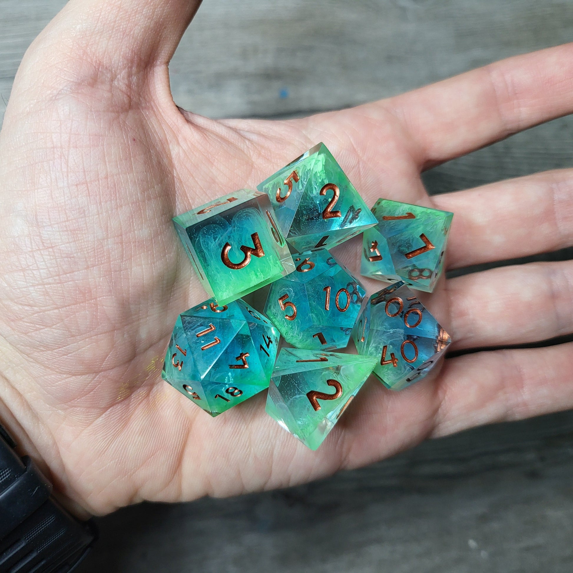 Dice set for role playing for Dungeons and Dragons
