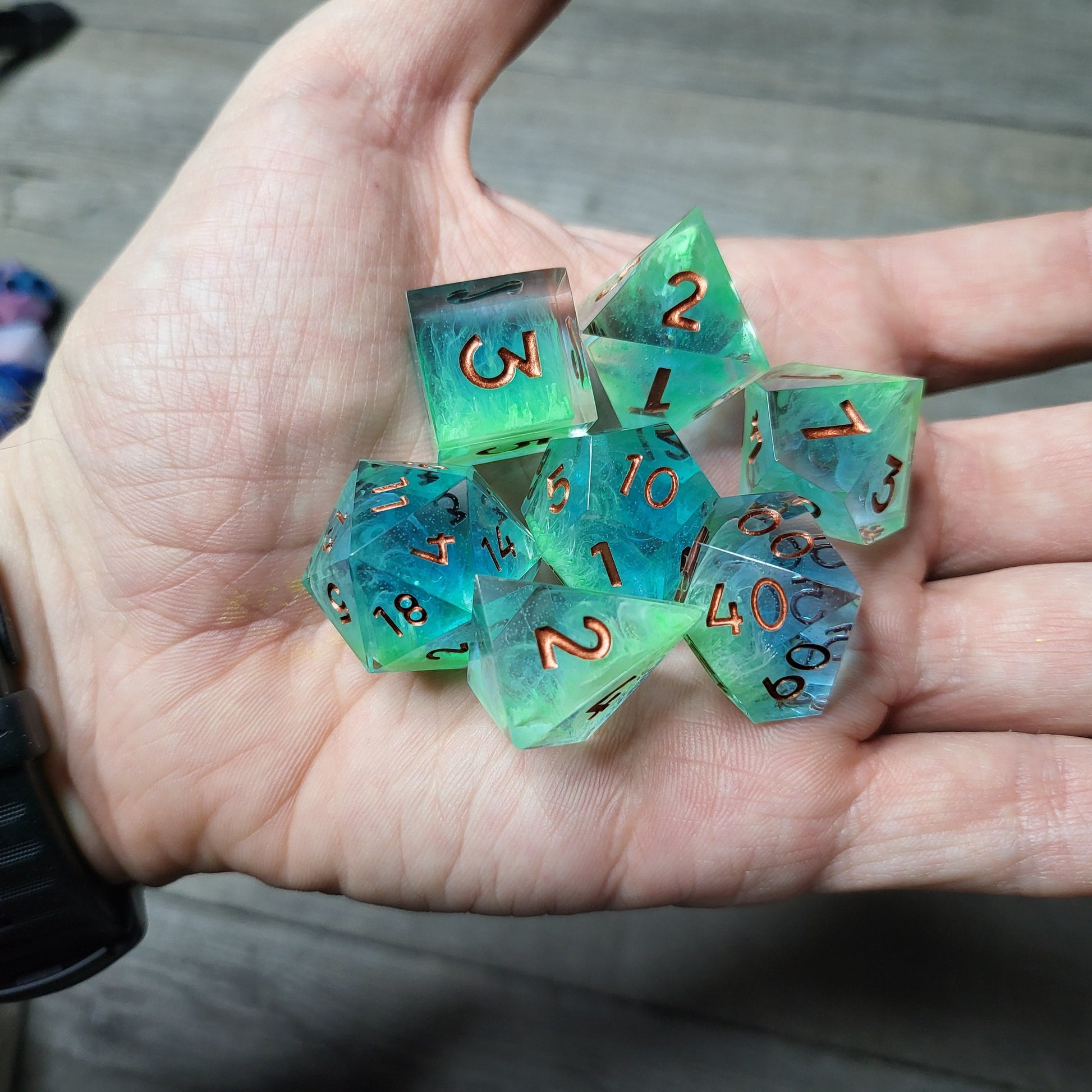 Dice set for role playing for Dungeons and Dragons