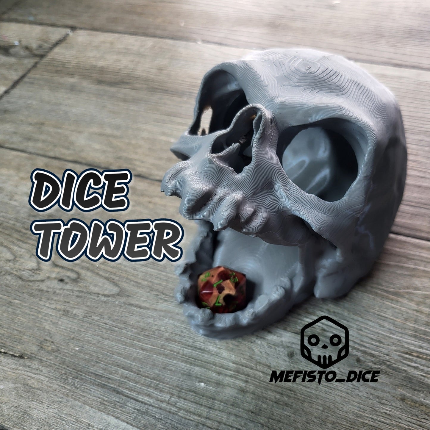 Dice tower for dice rolling for role-playing games