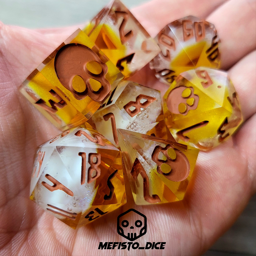 Dnd Dice set for role playing for Dungeons and Dragons