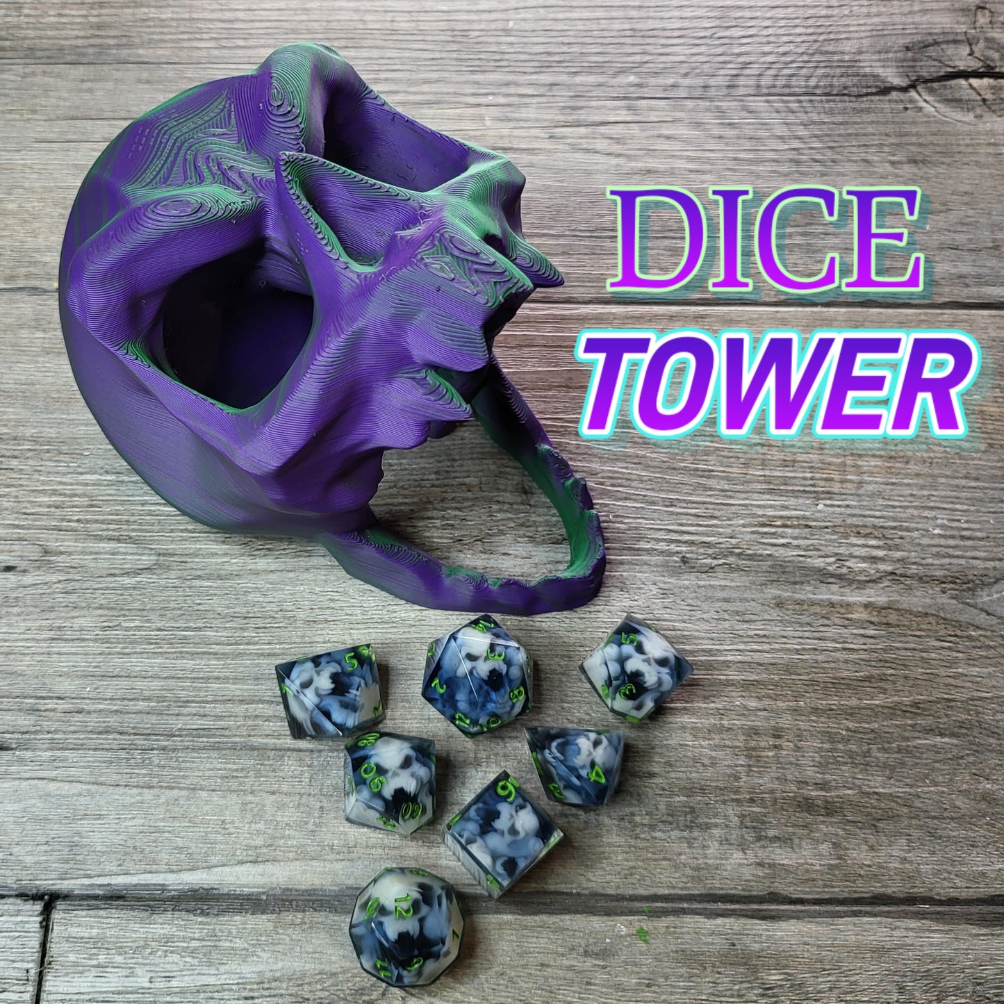 Dice tower for dice rolling for role-playing games