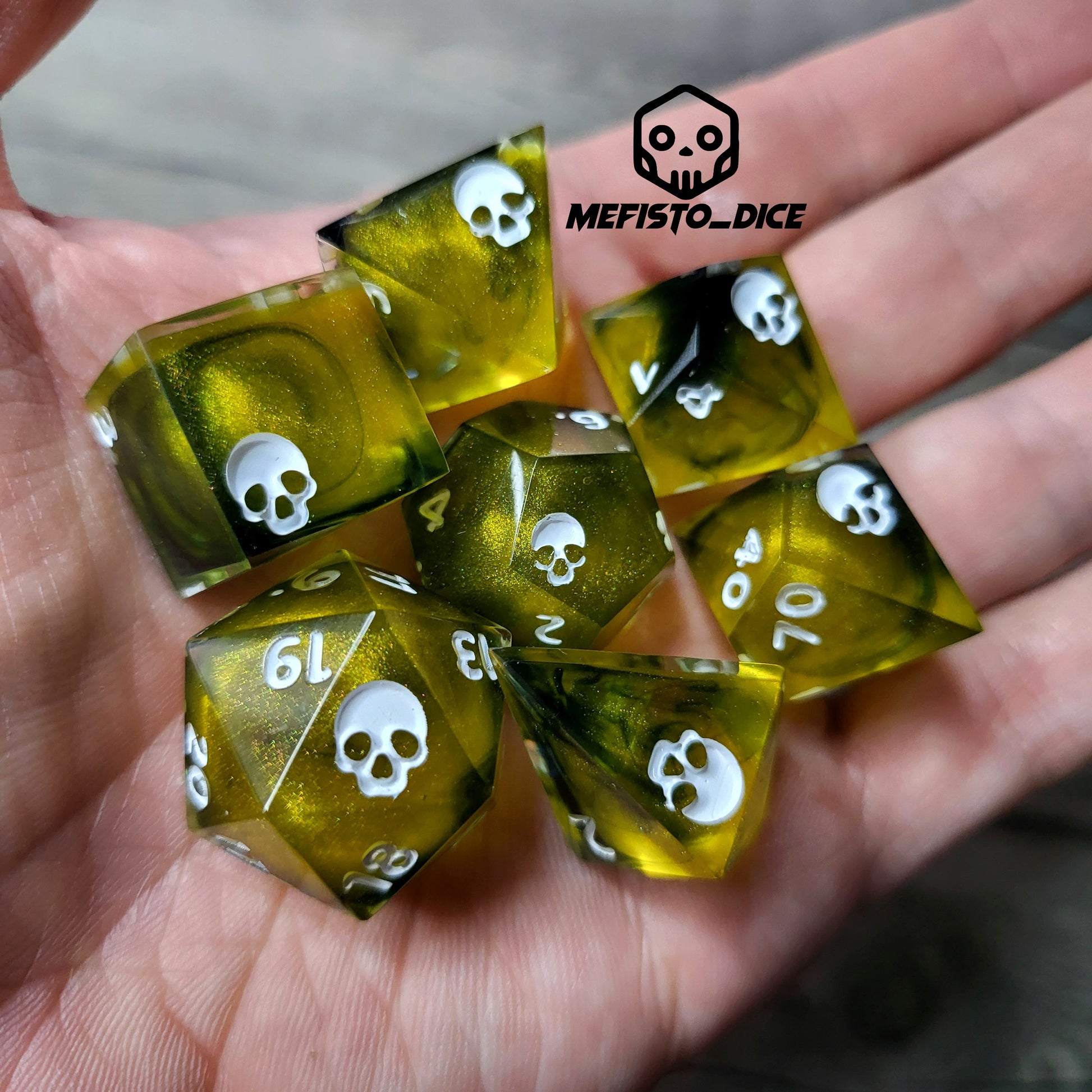 Dnd Dice set for role playing for Dungeons and Dragons