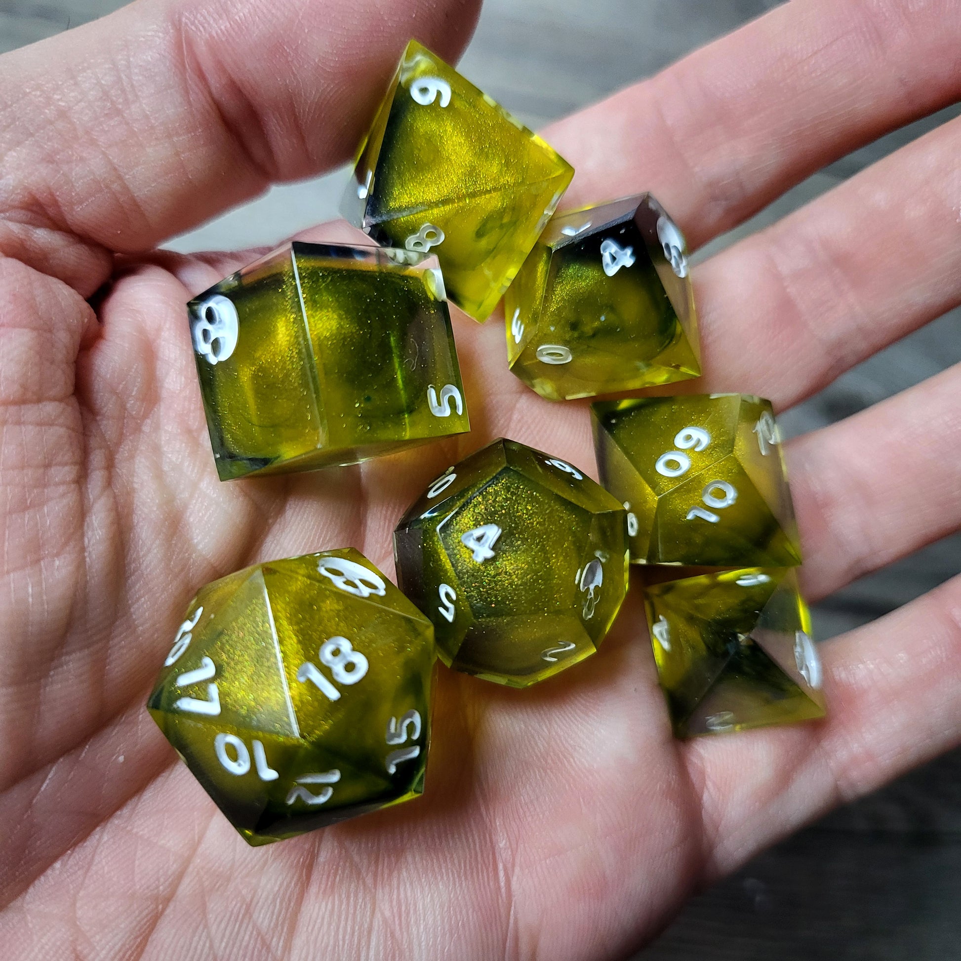 Dnd Dice set for role playing for Dungeons and Dragons