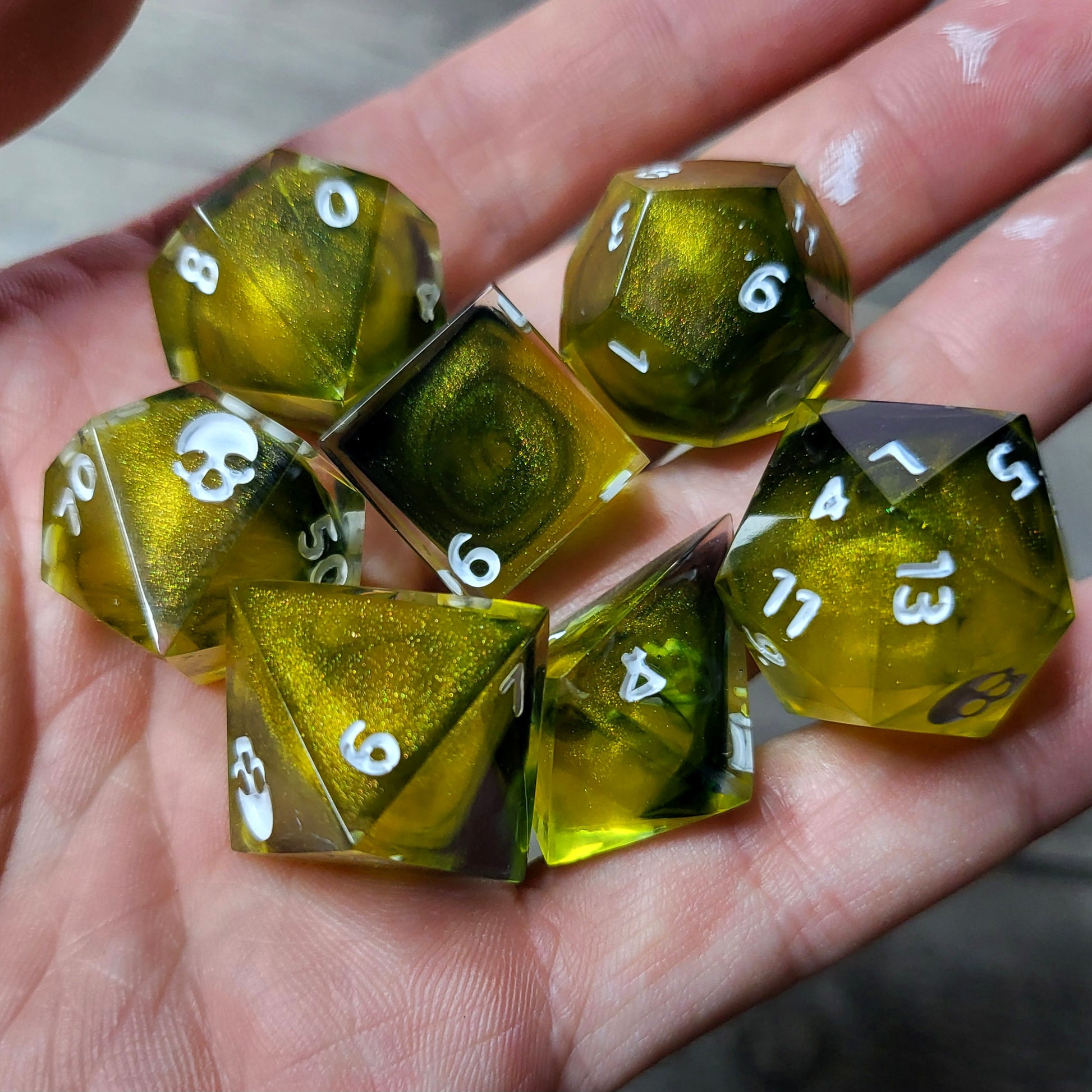 Dnd Dice set for role playing for Dungeons and Dragons