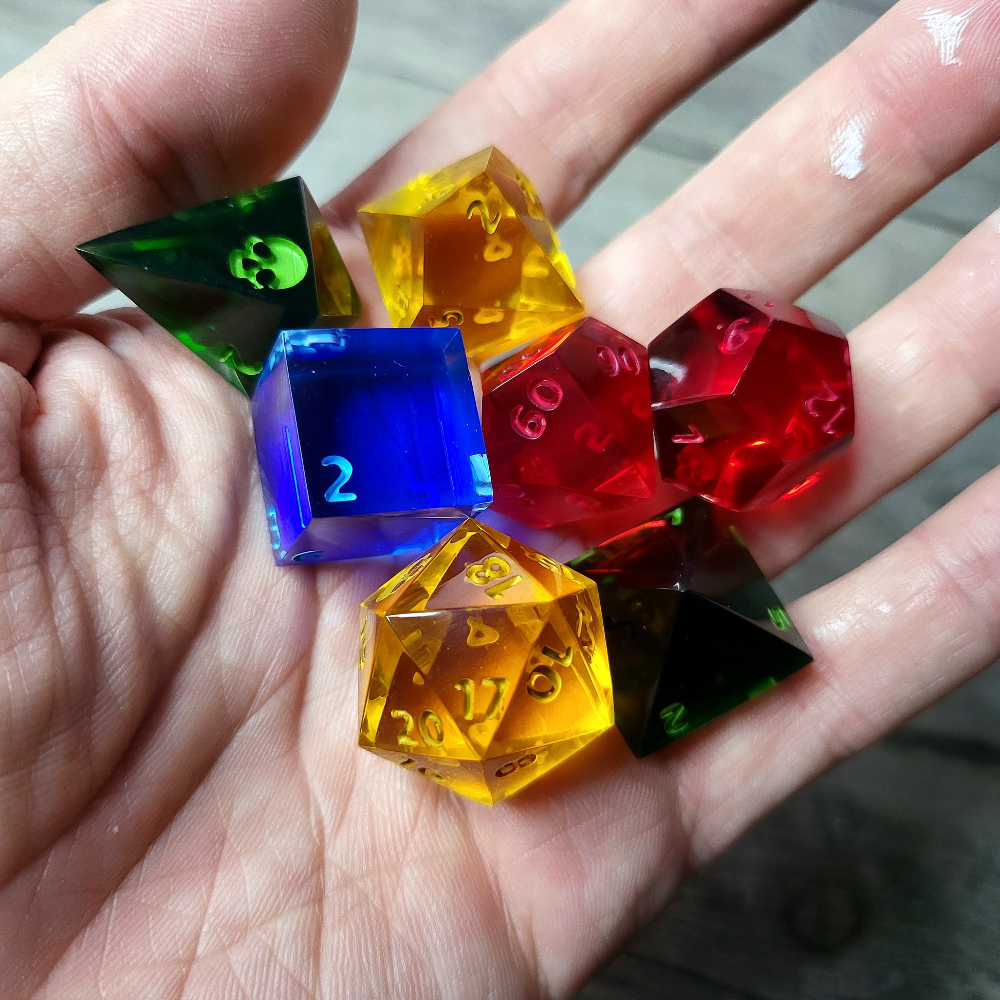 Dnd Dice set for role playing for Dungeons and Dragons