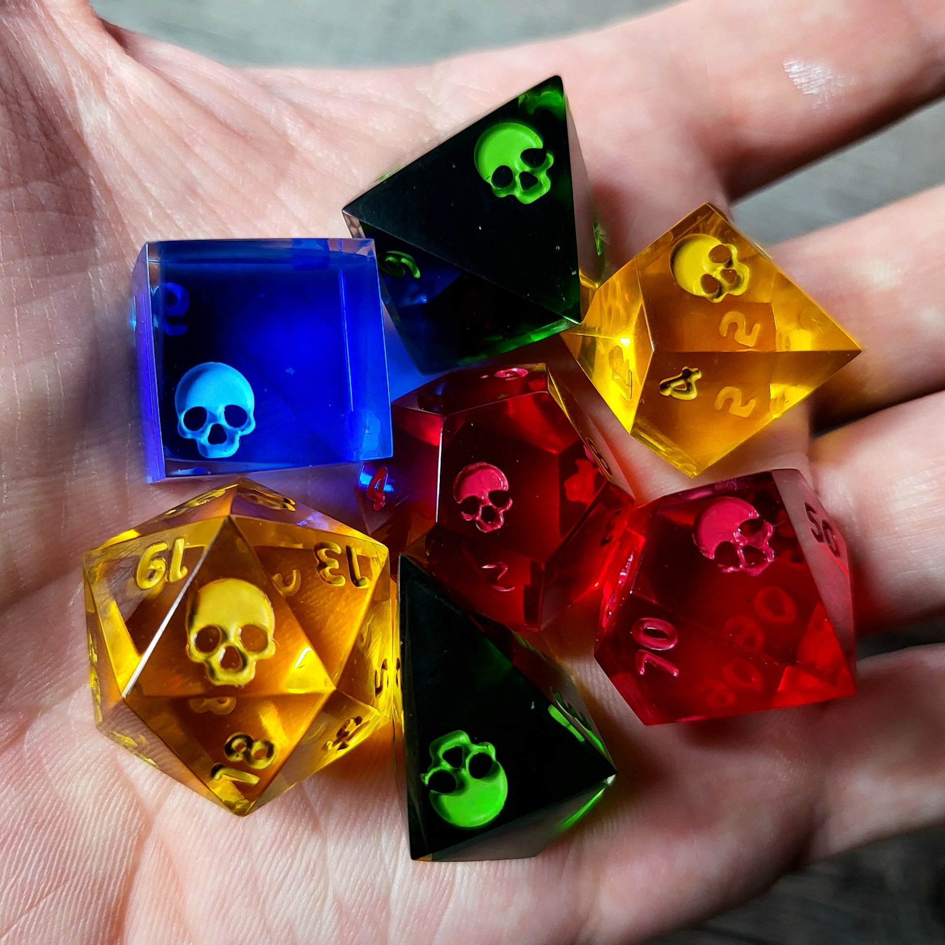 Dnd Dice set for role playing for Dungeons and Dragons