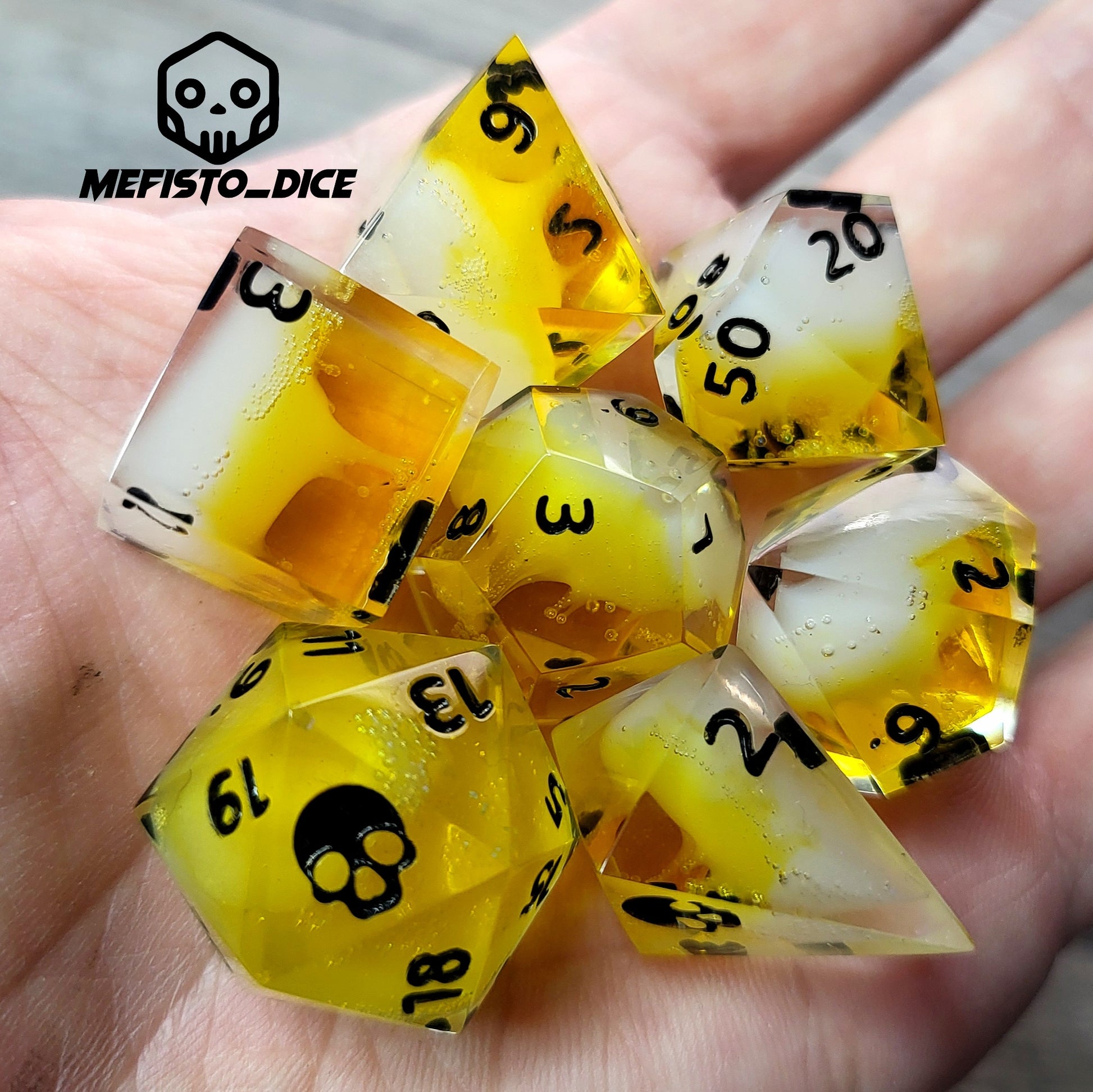 Dnd Dice set for role playing for Dungeons and Dragons