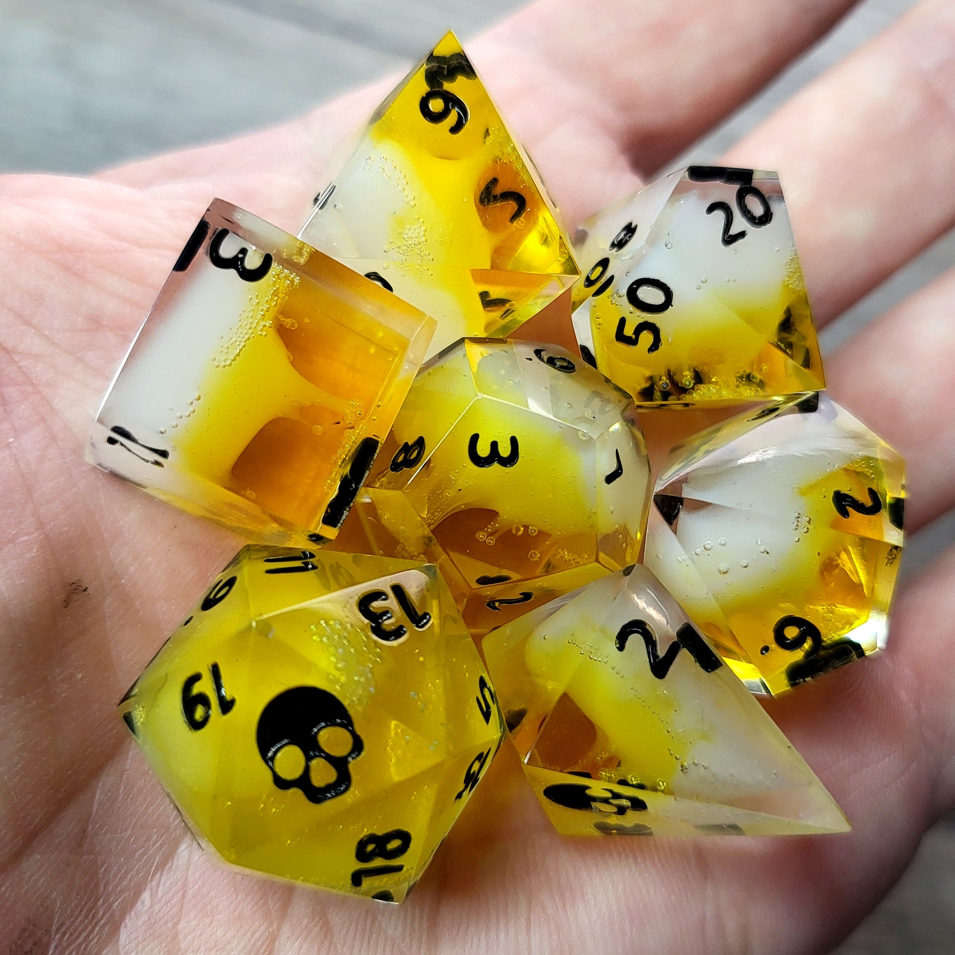 Dnd Dice set for role playing for Dungeons and Dragons