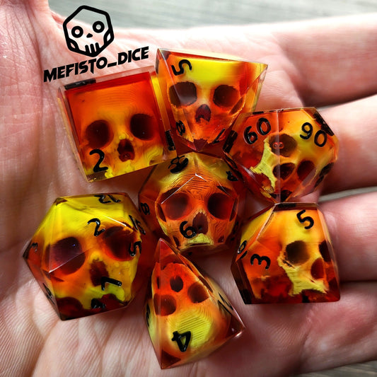 Dnd Dice set for role playing for Dungeons and Dragons