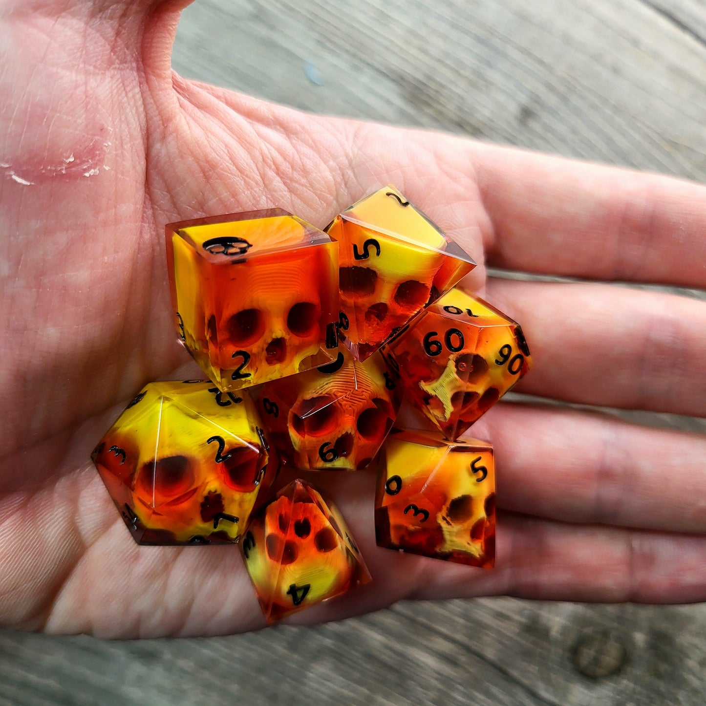 Dnd Dice set for role playing for Dungeons and Dragons