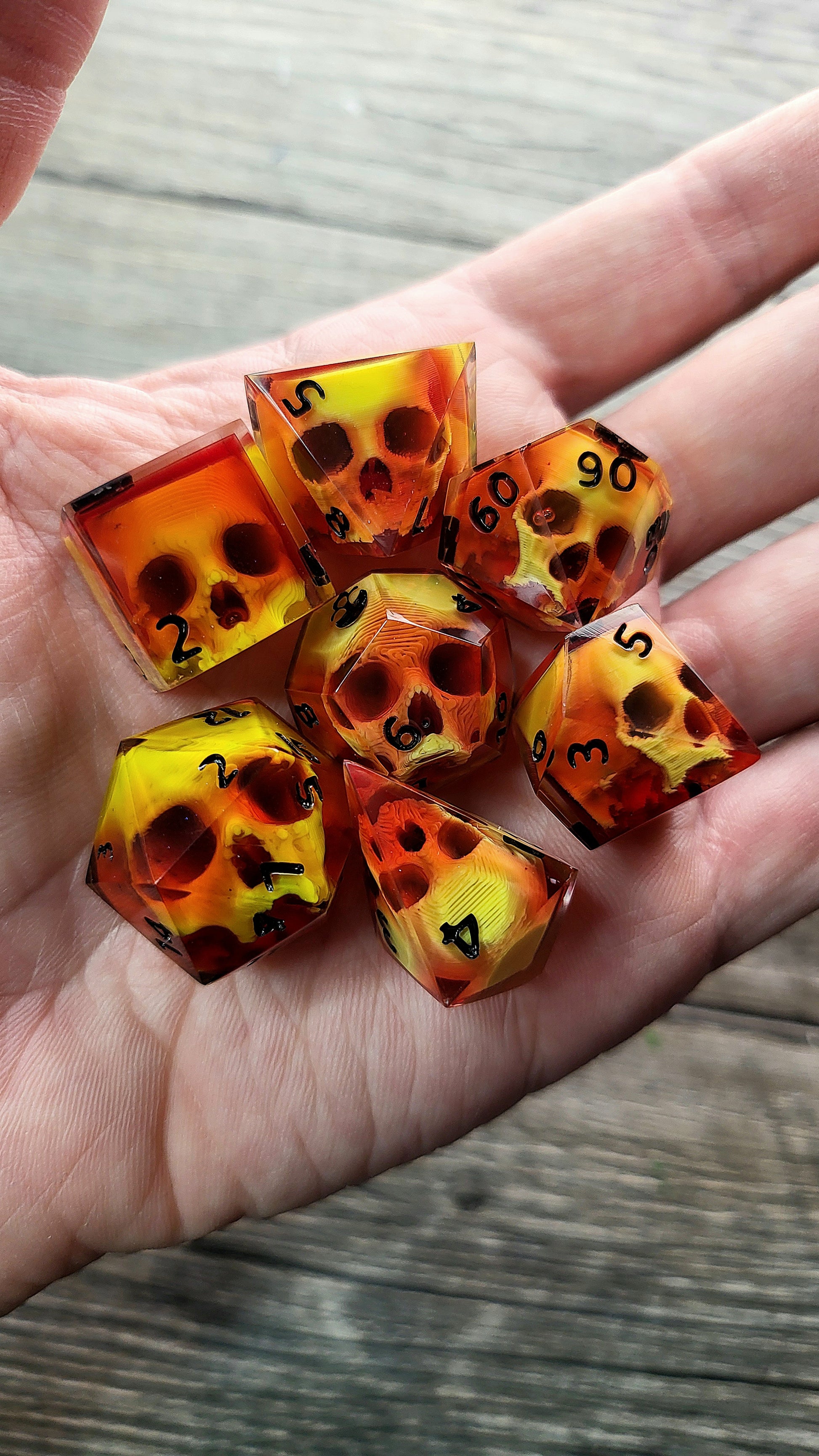 Dnd Dice set for role playing for Dungeons and Dragons
