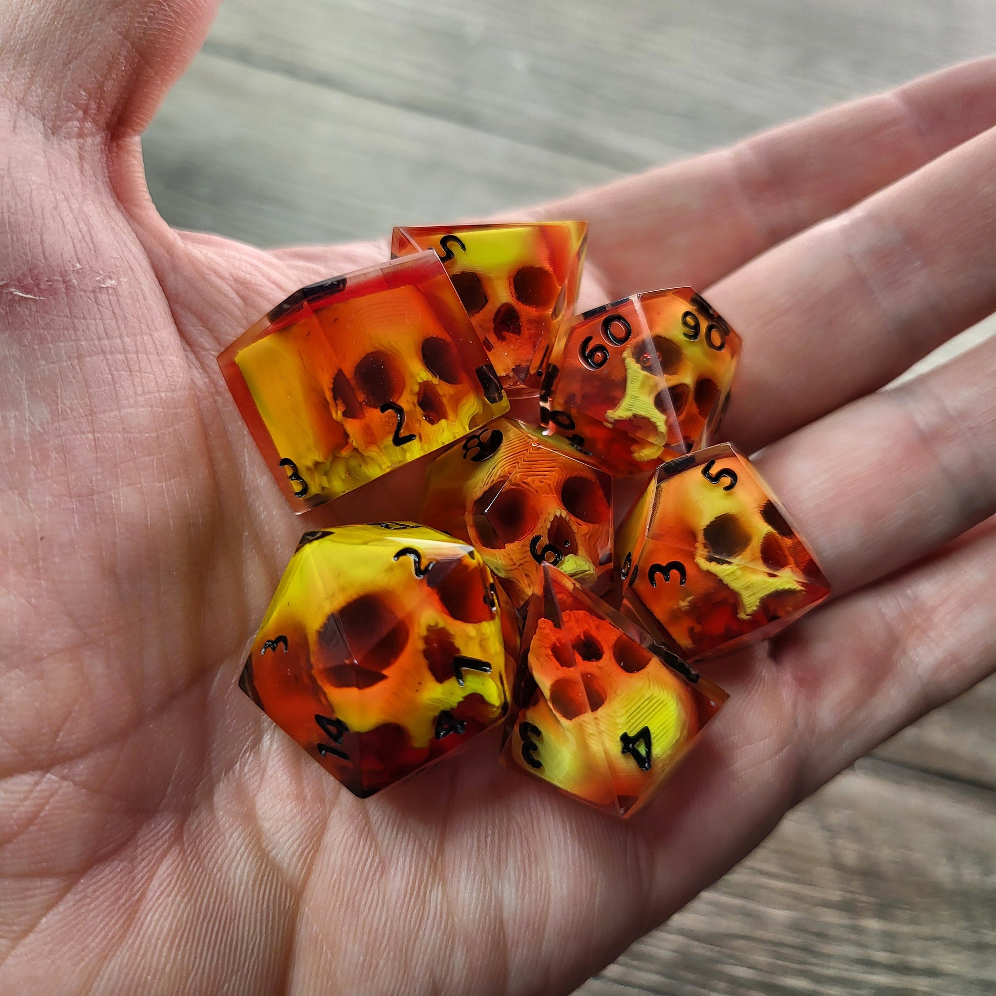 Dnd Dice set for role playing for Dungeons and Dragons