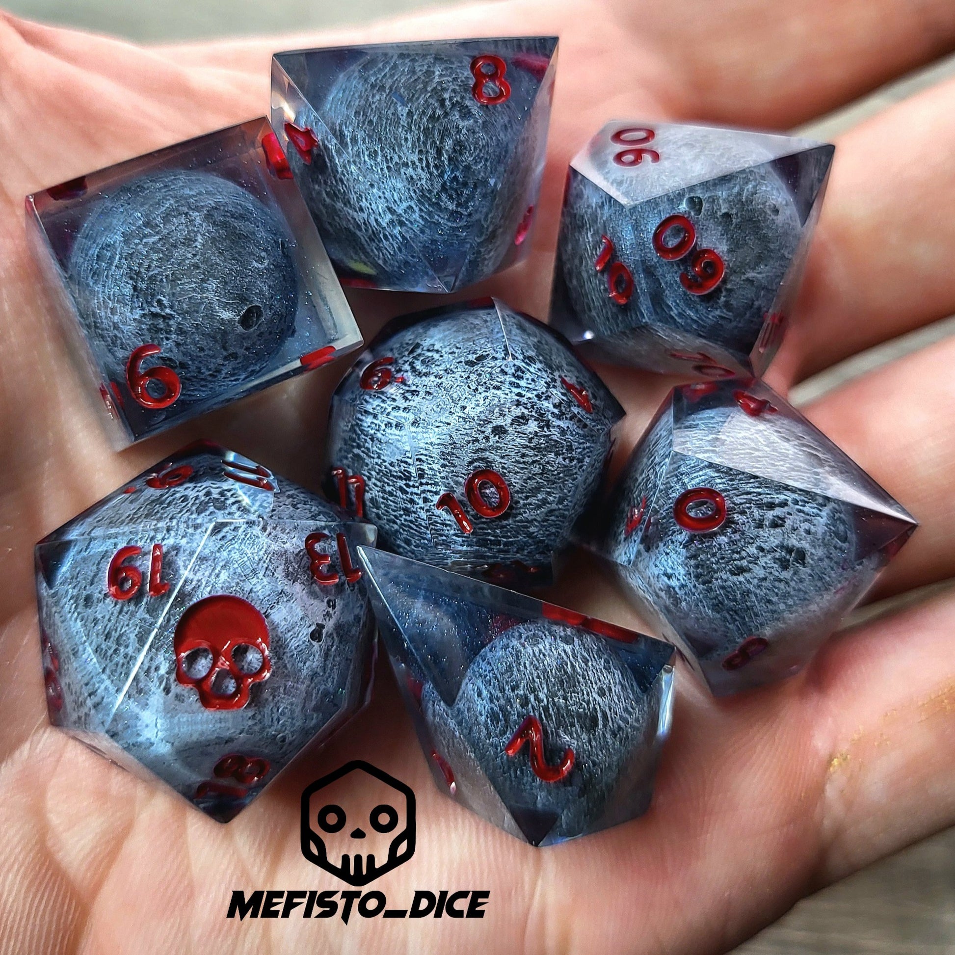 Dnd Dice set for role playing for Dungeons and Dragons