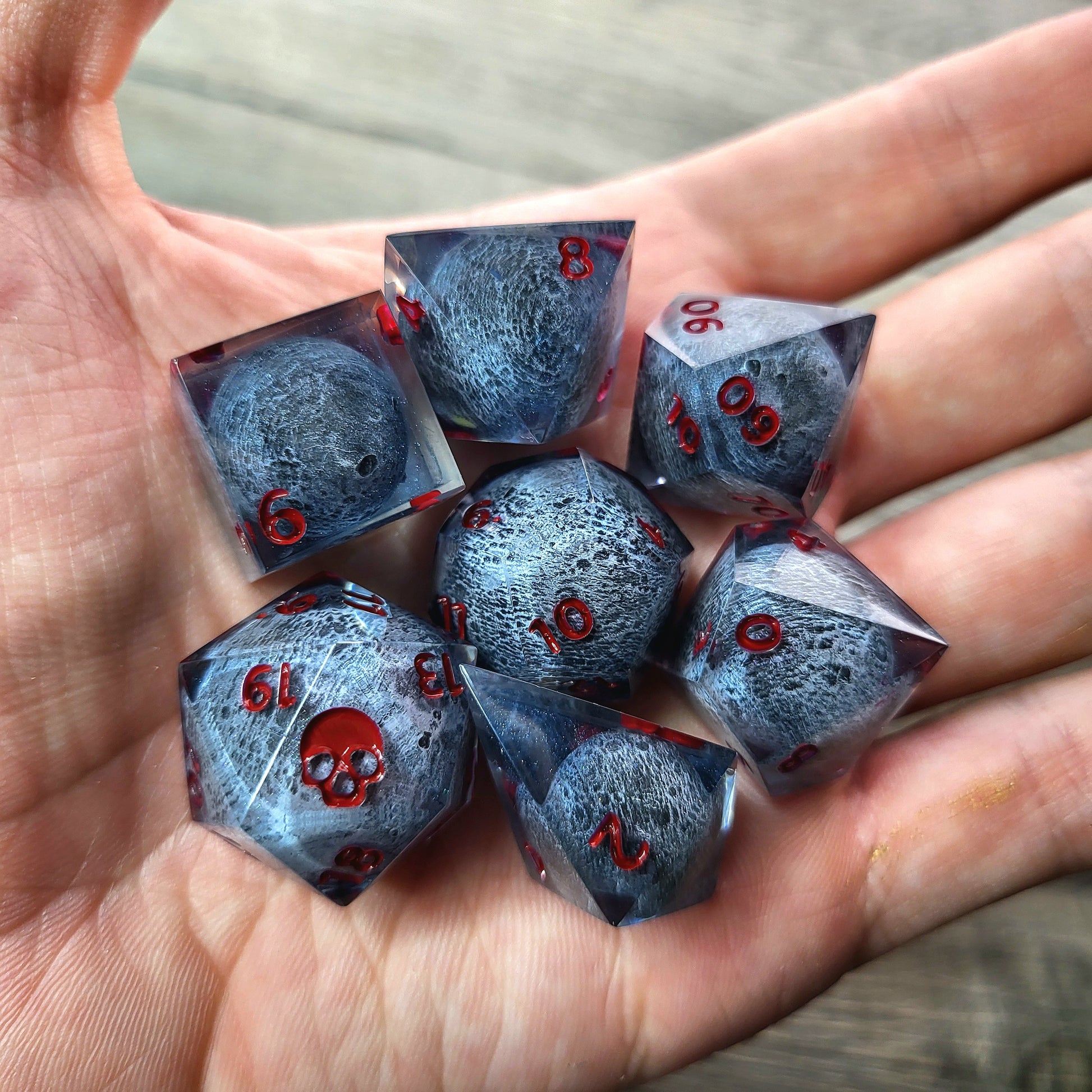 Dnd Dice set for role playing for Dungeons and Dragons