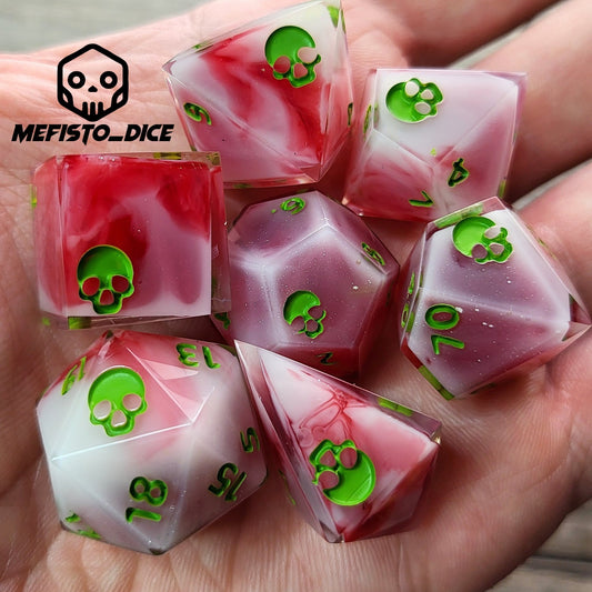 Dnd Dice set for role playing for Dungeons and Dragons