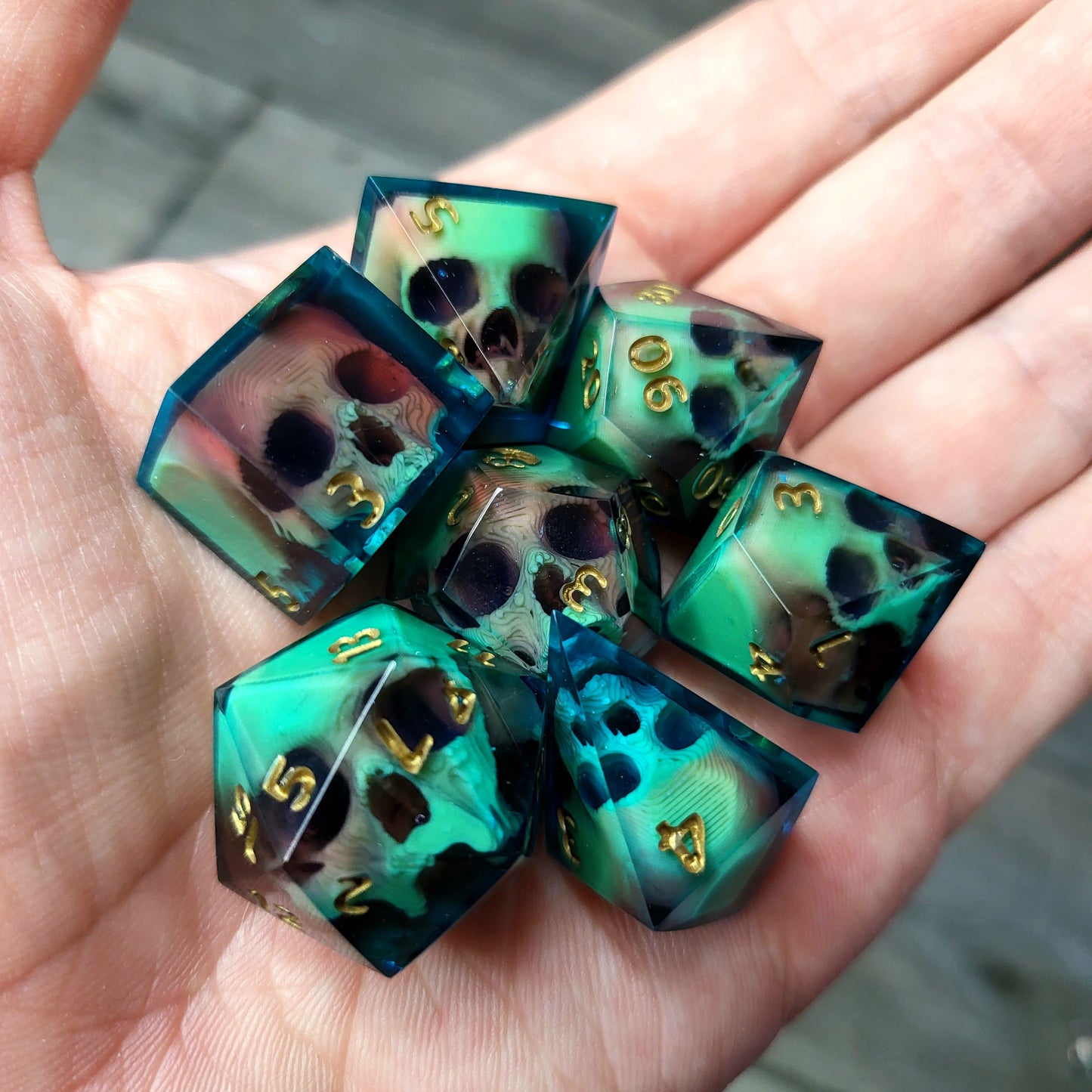 Dnd Dice set for role playing for Dungeons and Dragons