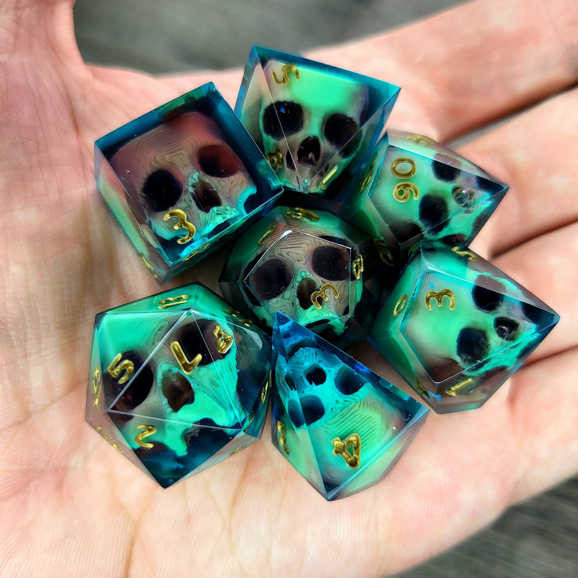 Dnd Dice set for role playing for Dungeons and Dragons