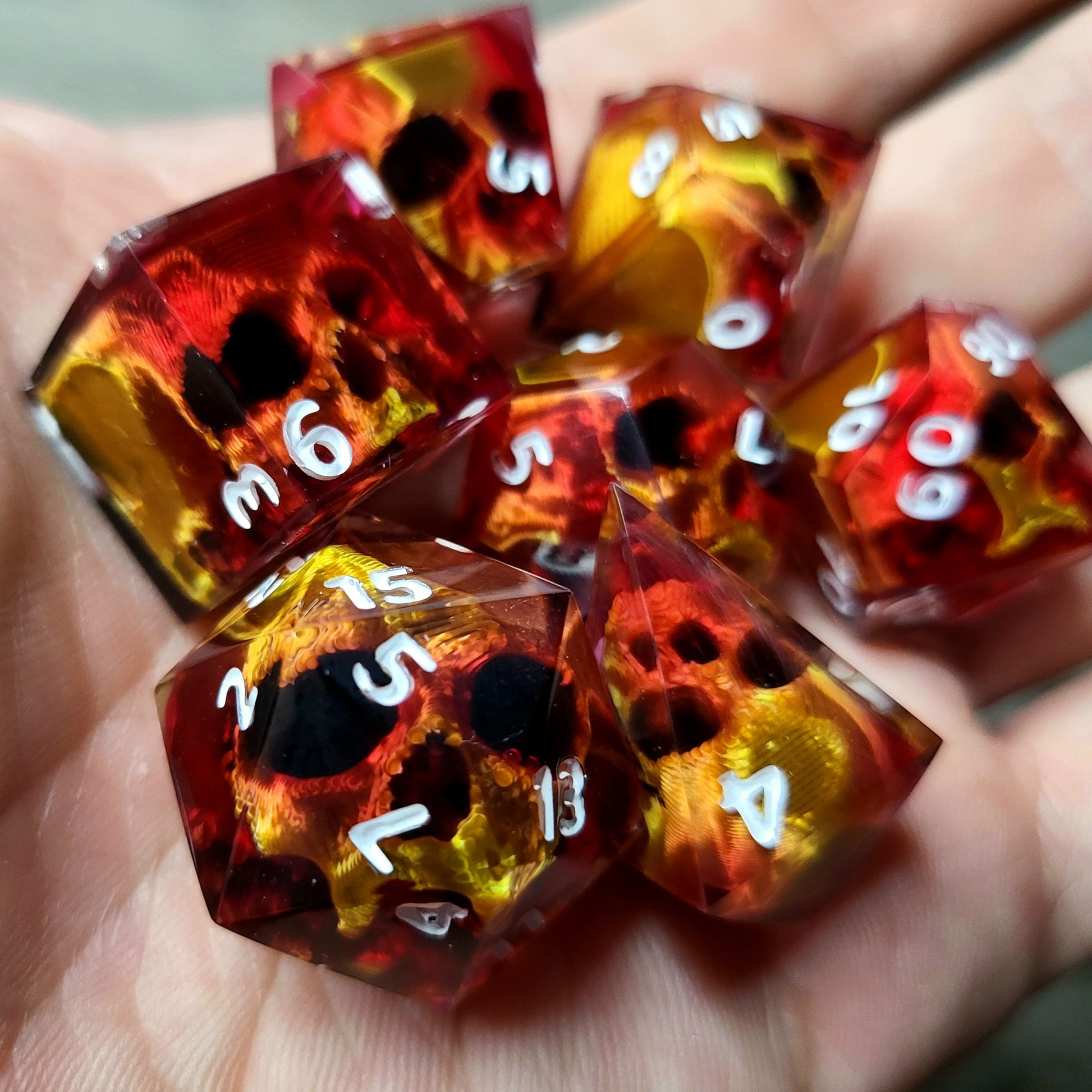 Dnd Dice set for role playing for Dungeons and Dragons