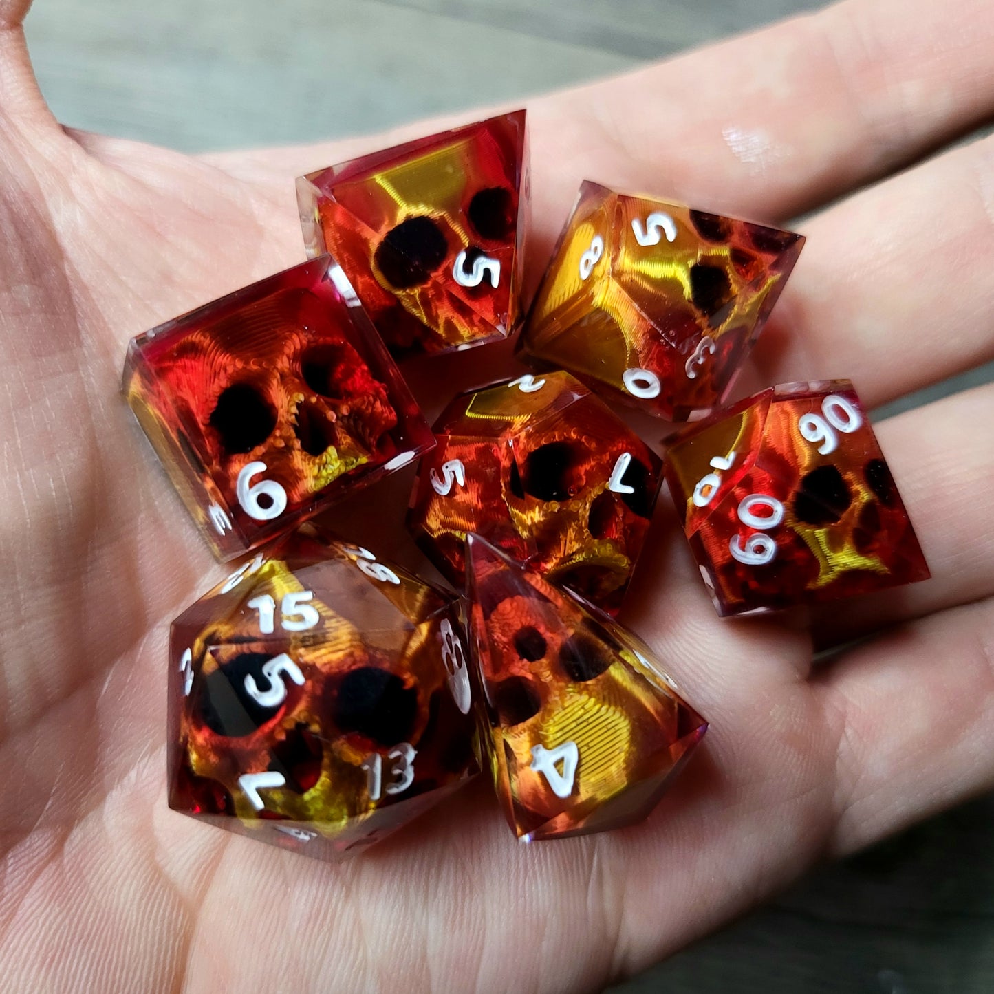 Dnd Dice set for role playing for Dungeons and Dragons