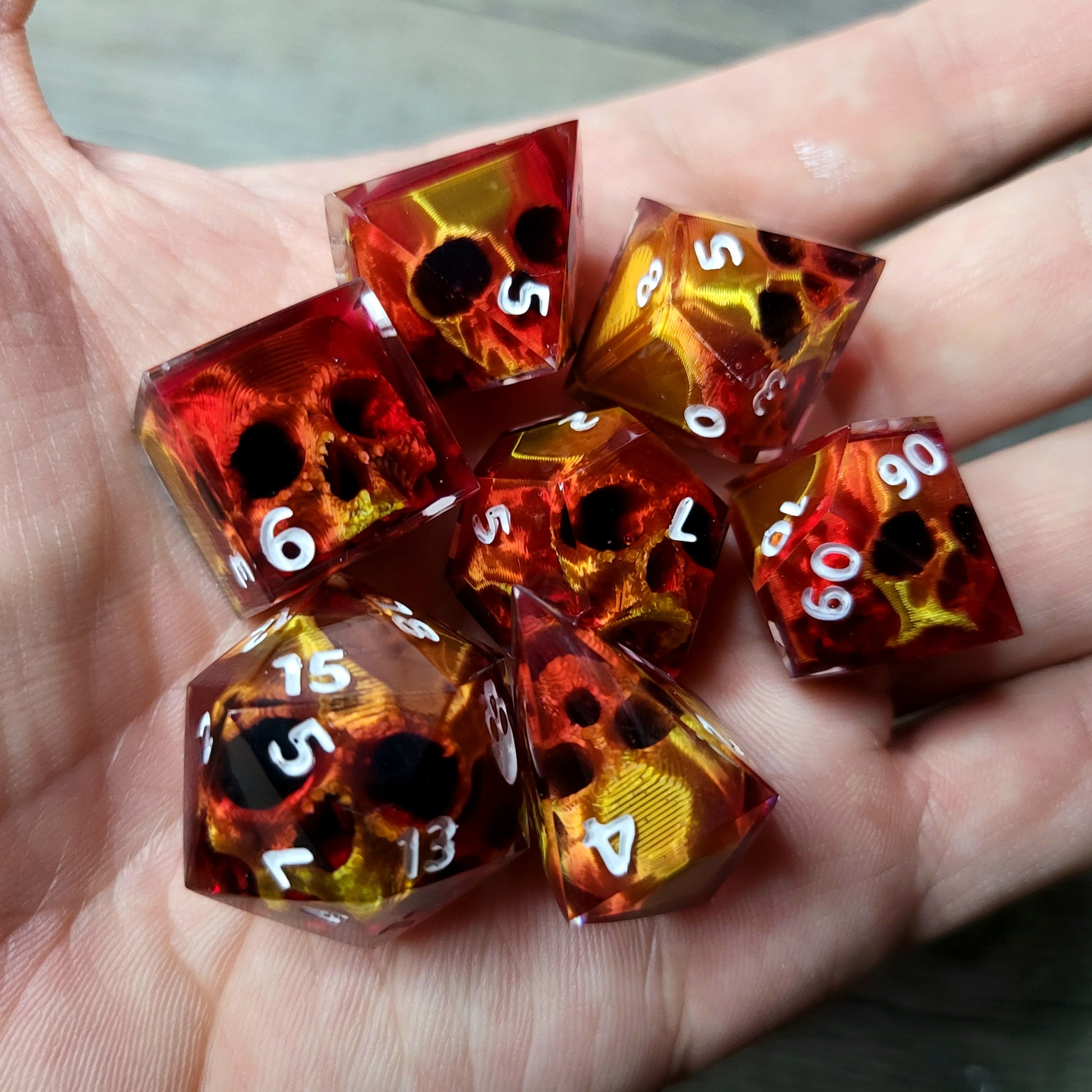 Dnd Dice set for role playing for Dungeons and Dragons