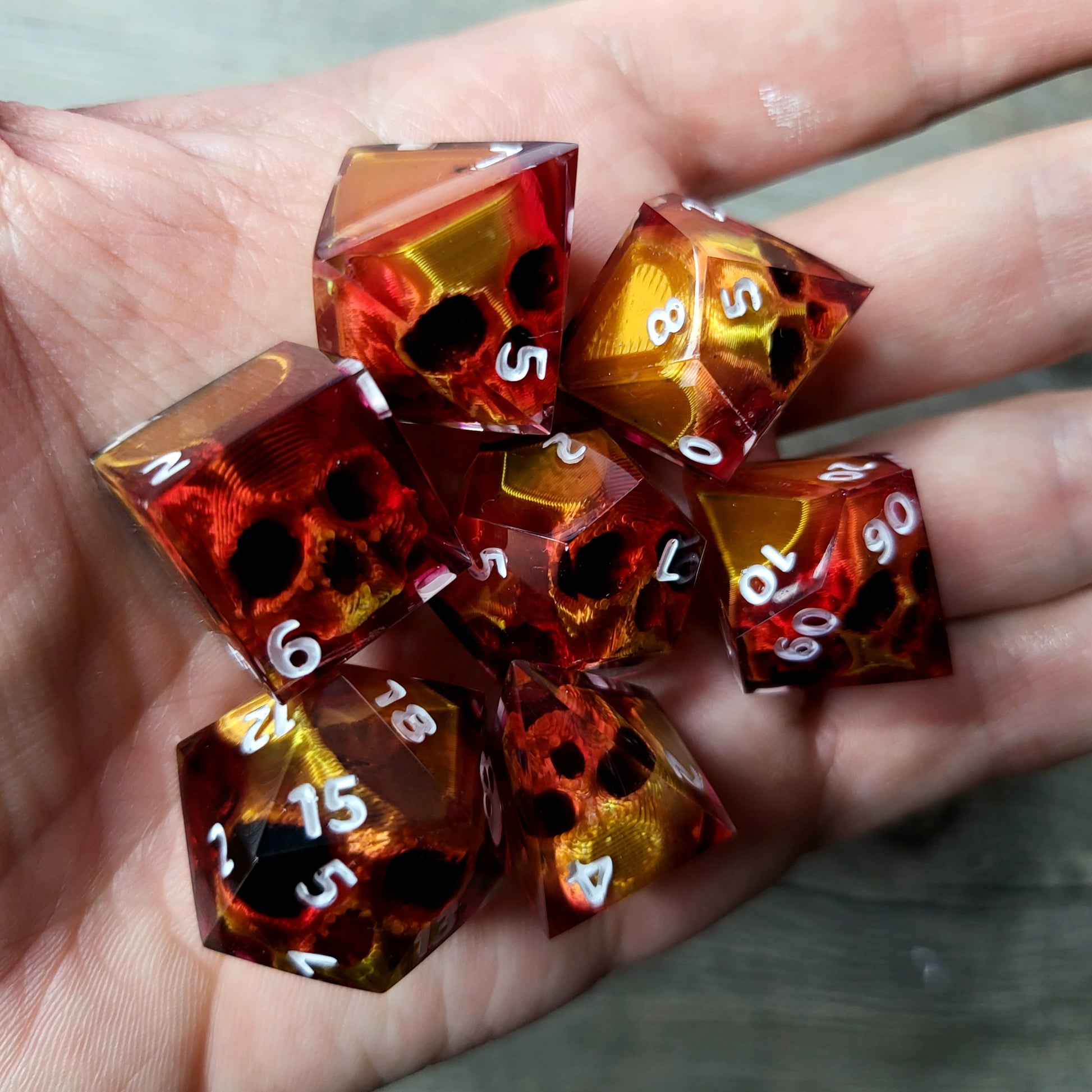 Dnd Dice set for role playing for Dungeons and Dragons
