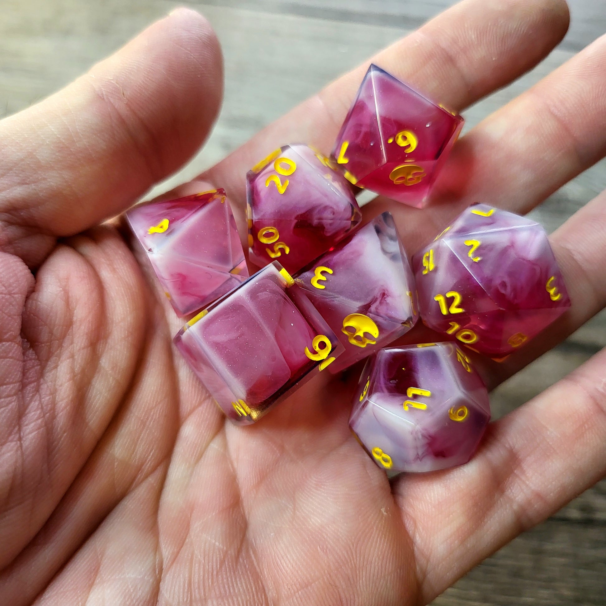 Dnd Dice set for role playing for Dungeons and Dragons