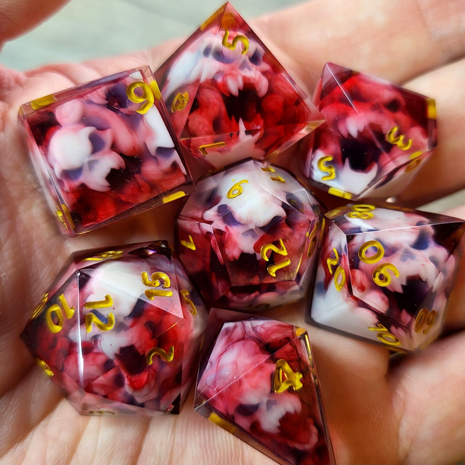 Dnd Dice set for role playing for Dungeons and Dragons