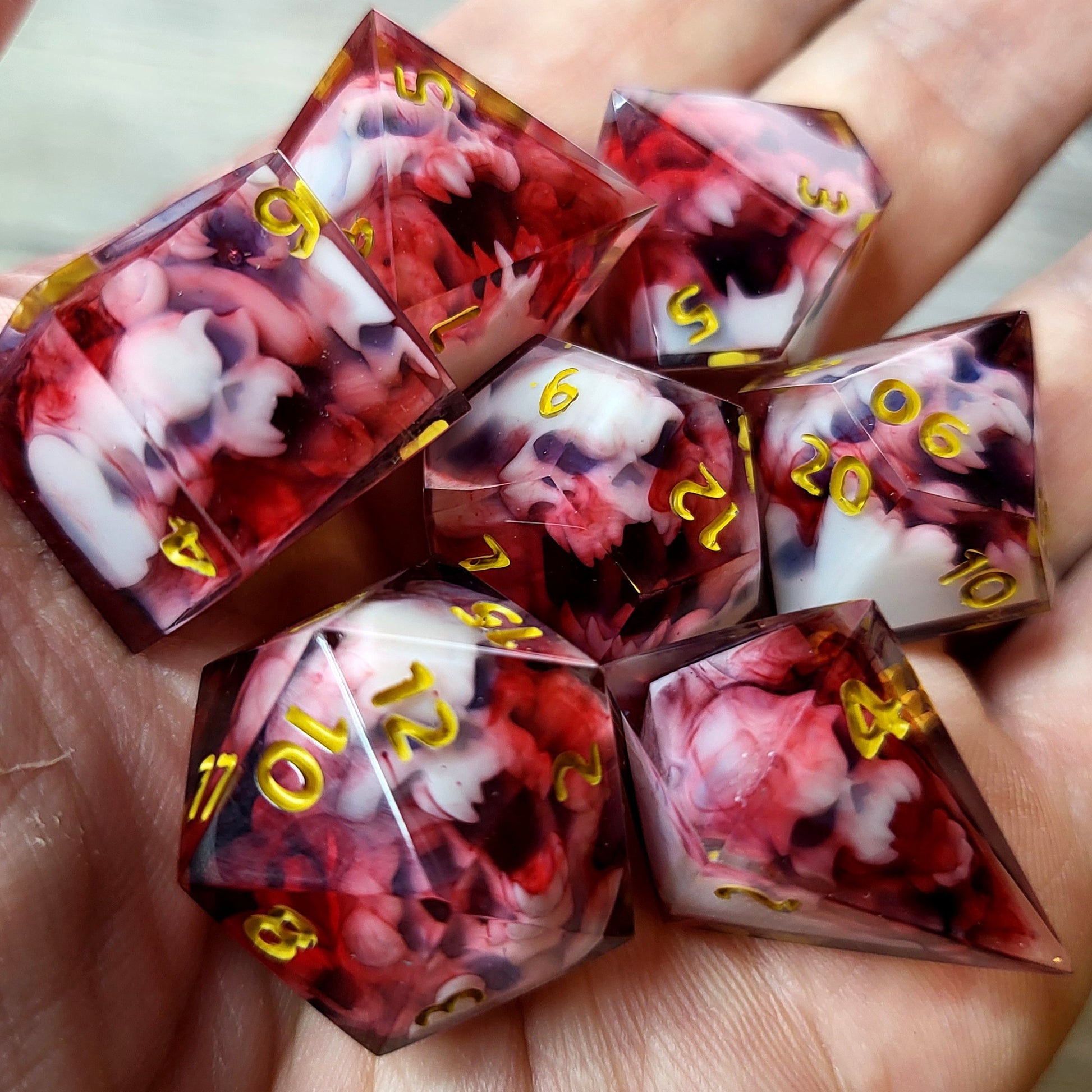 Dnd Dice set for role playing for Dungeons and Dragons