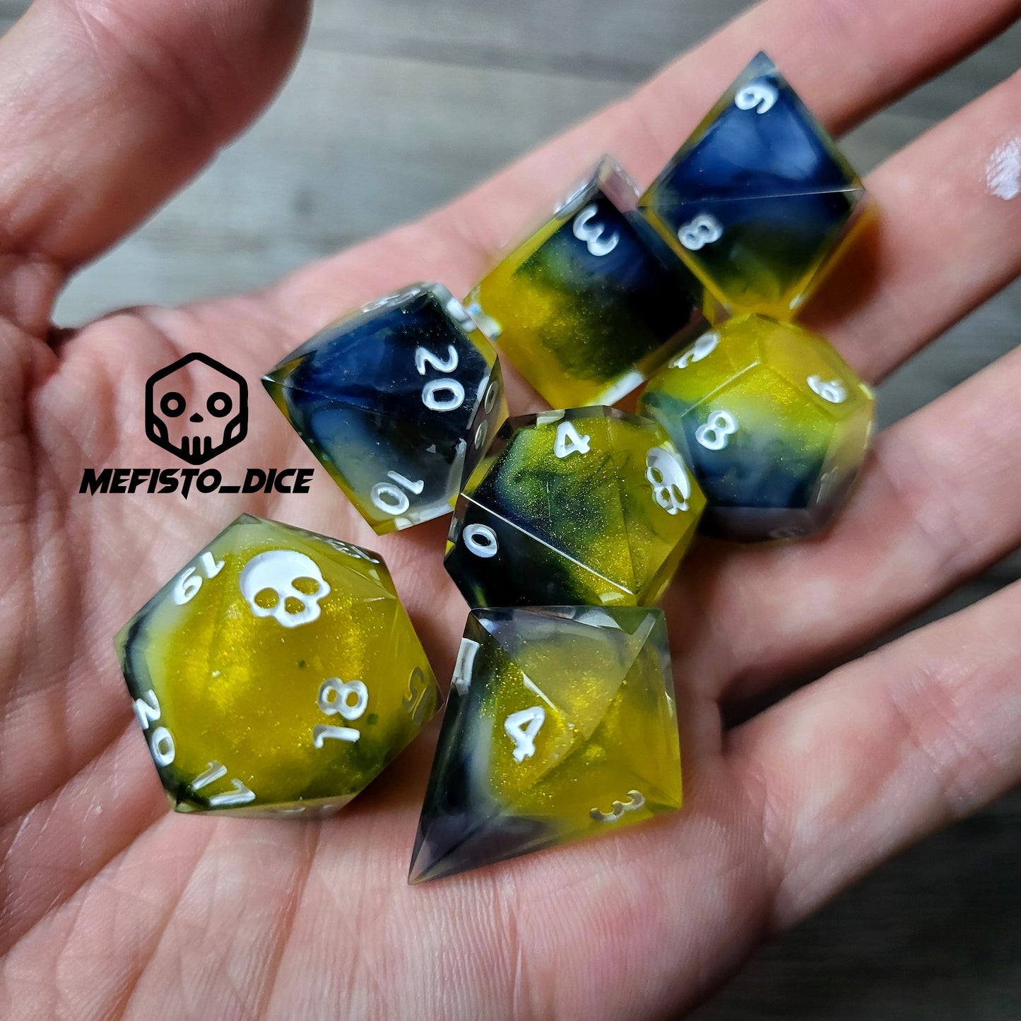 Dnd Dice set for role playing for Dungeons and Dragons