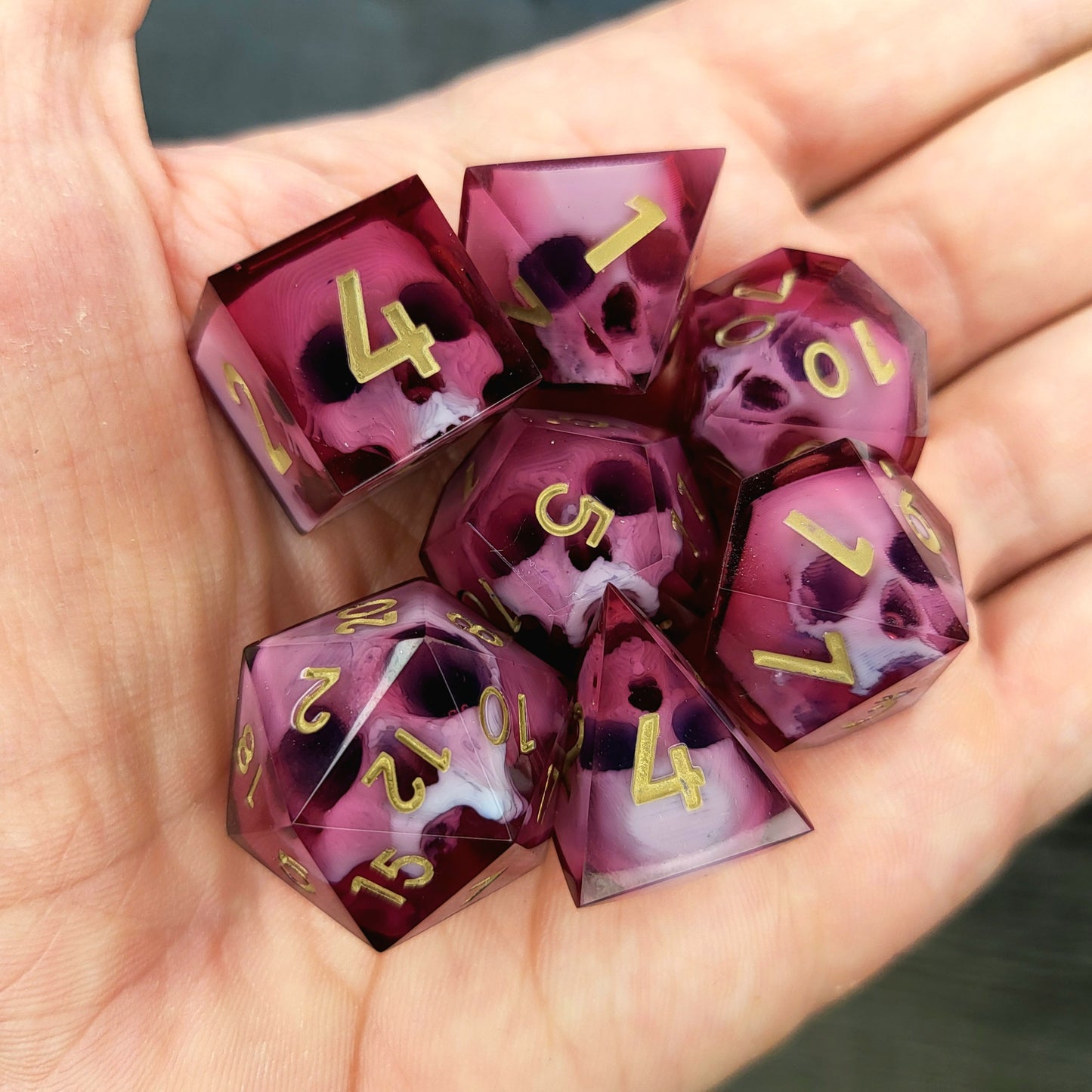Dnd Dice set for role playing for Dungeons and Dragons