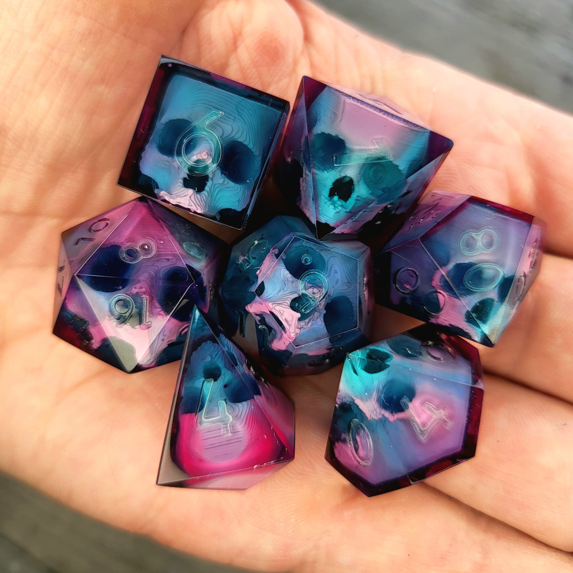Dnd Dice set for role playing for Dungeons and Dragons