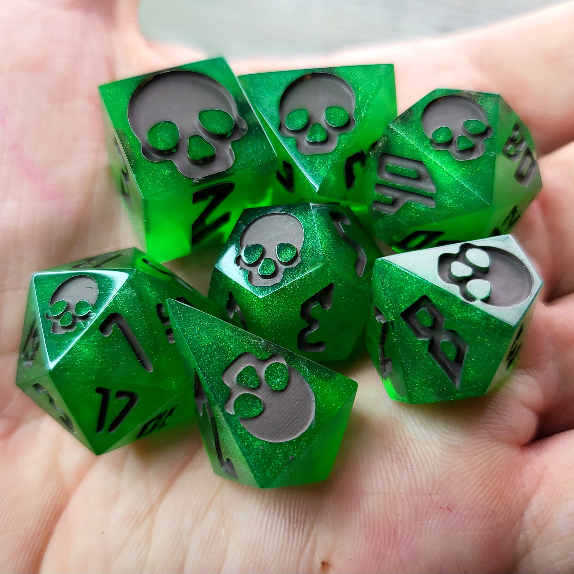 Dnd Dice set for role playing for Dungeons and Dragons