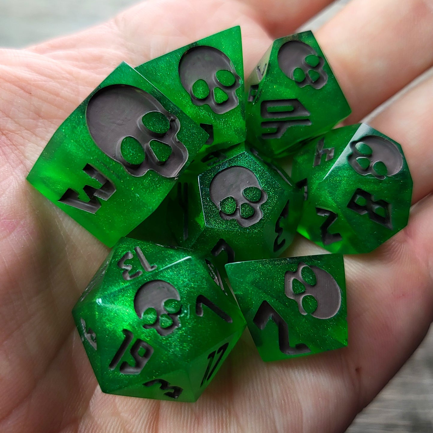 Dnd Dice set for role playing for Dungeons and Dragons