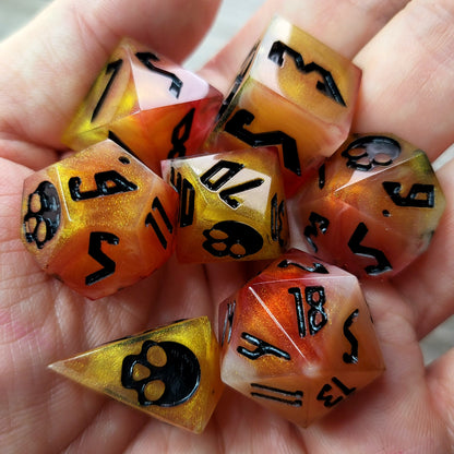 Dnd Dice set for role playing for Dungeons and Dragons