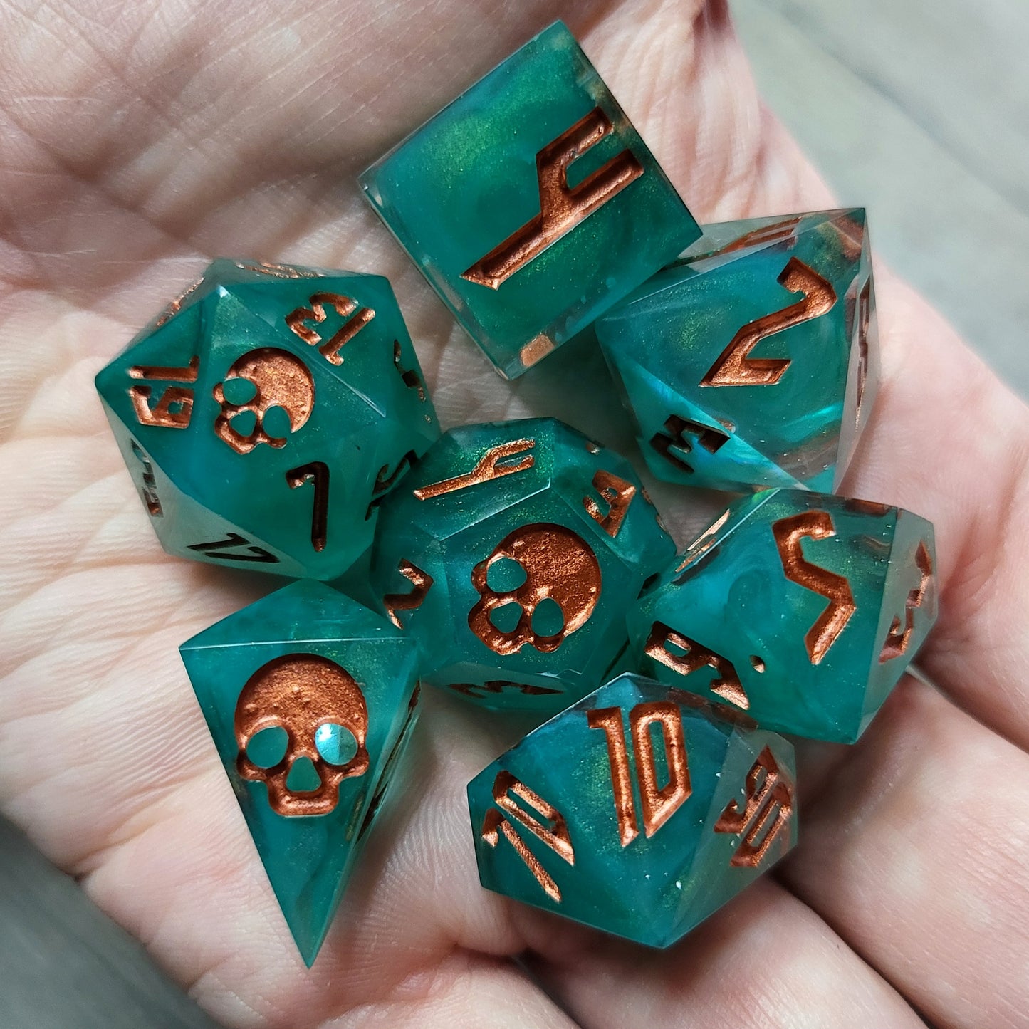 Dice set for role playing for Dungeons and Dragons