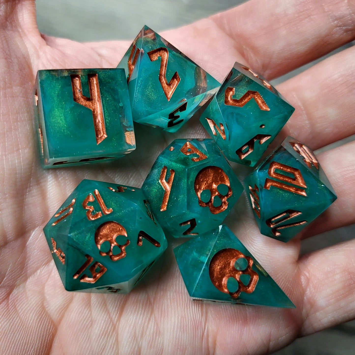 Dice set for role playing for Dungeons and Dragons