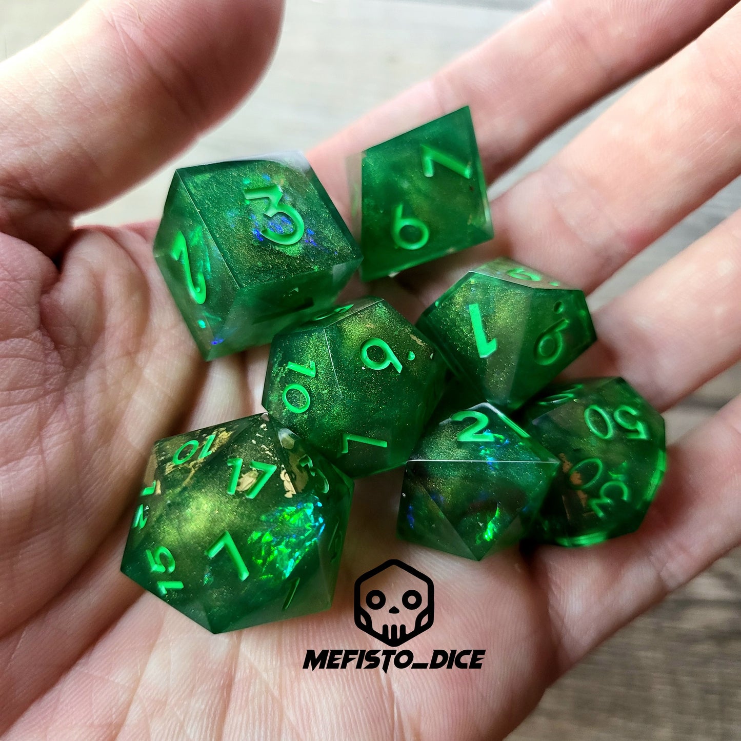 Dnd Dice set for role playing for Dungeons and Dragons