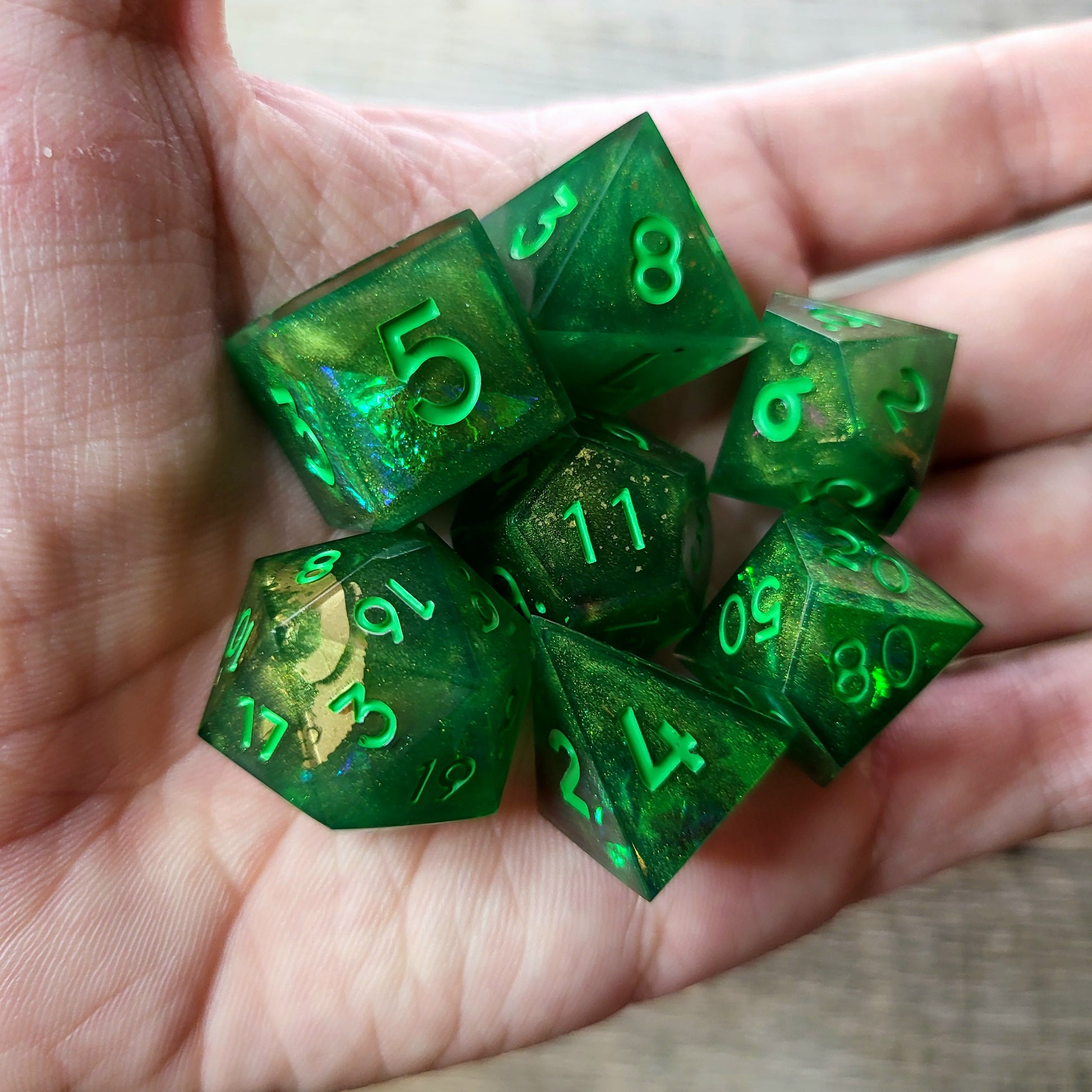 Dnd Dice set for role playing for Dungeons and Dragons