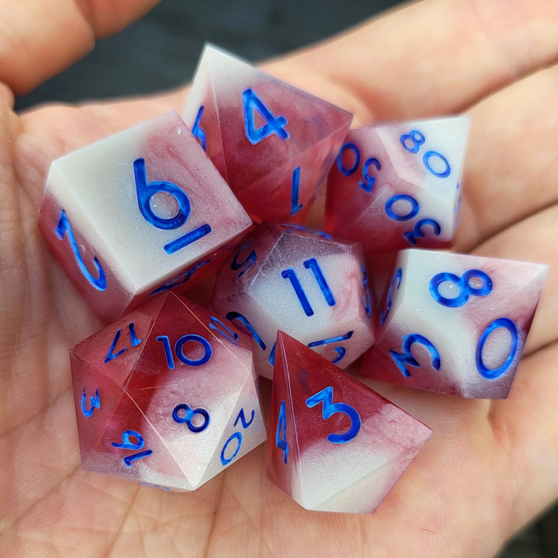 Dnd Dice set for role playing for Dungeons and Dragons