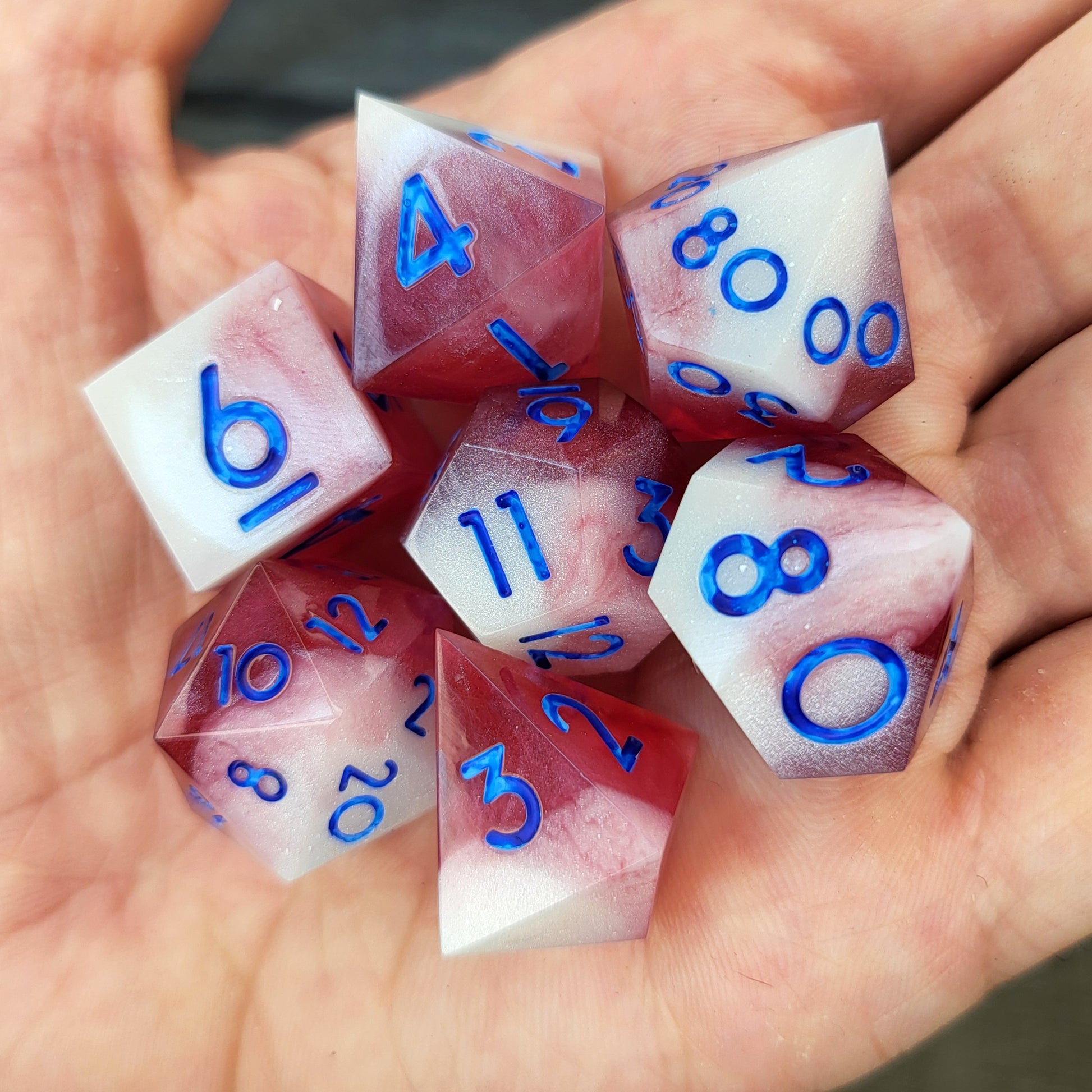 Dnd Dice set for role playing for Dungeons and Dragons
