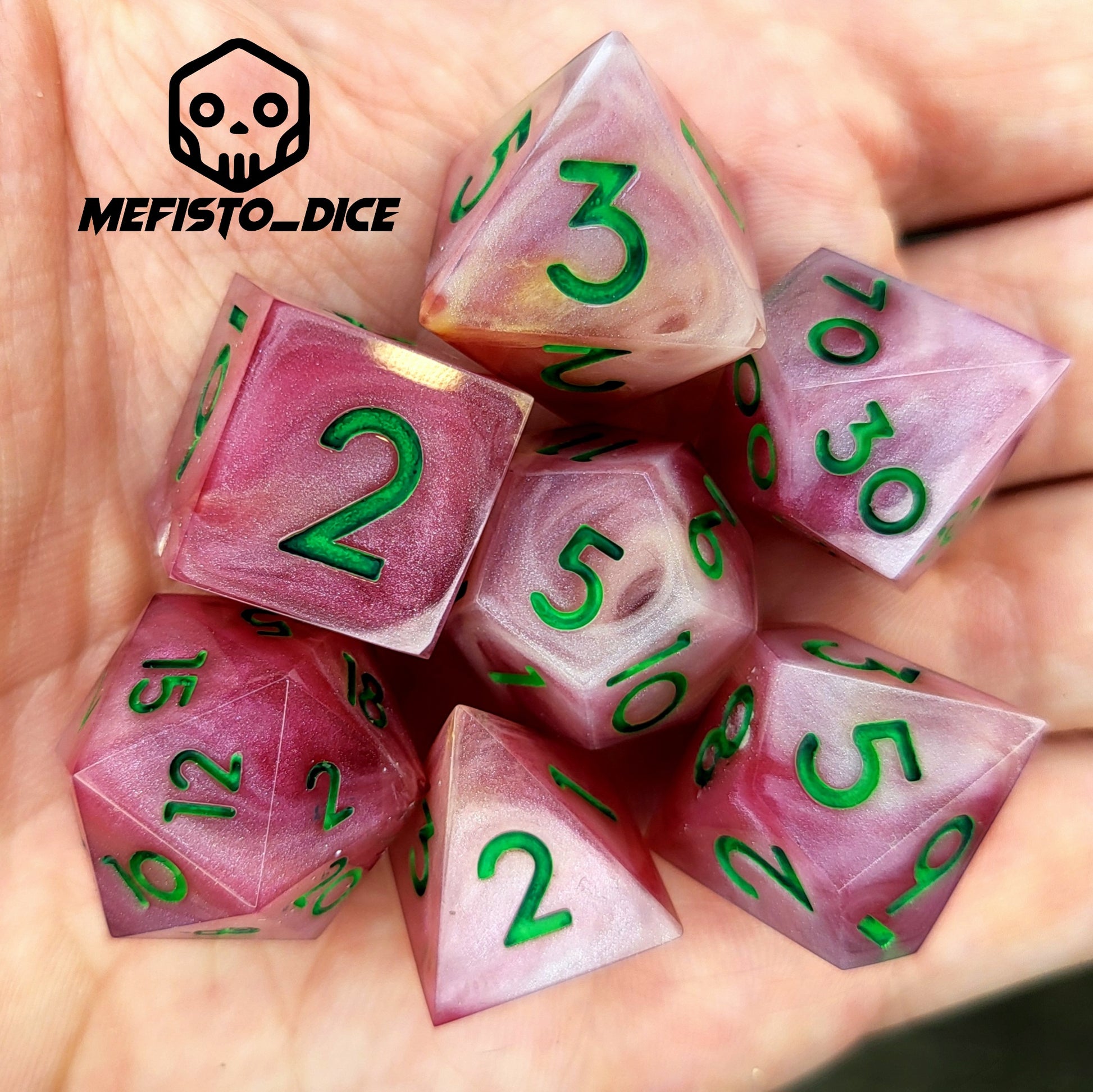 Dnd Dice set for role playing for Dungeons and Dragons