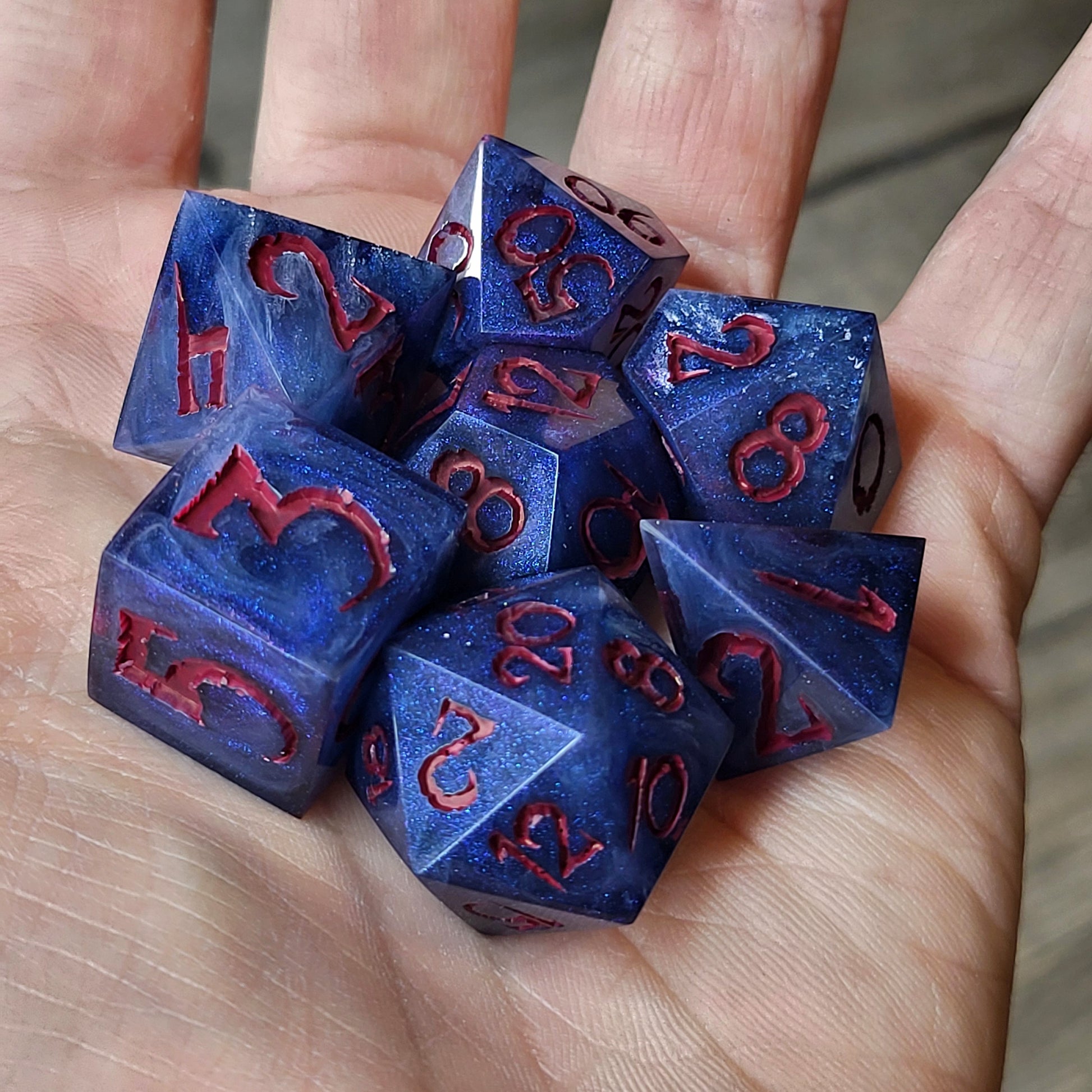 Dnd Dice set for role playing for Dungeons and Dragons