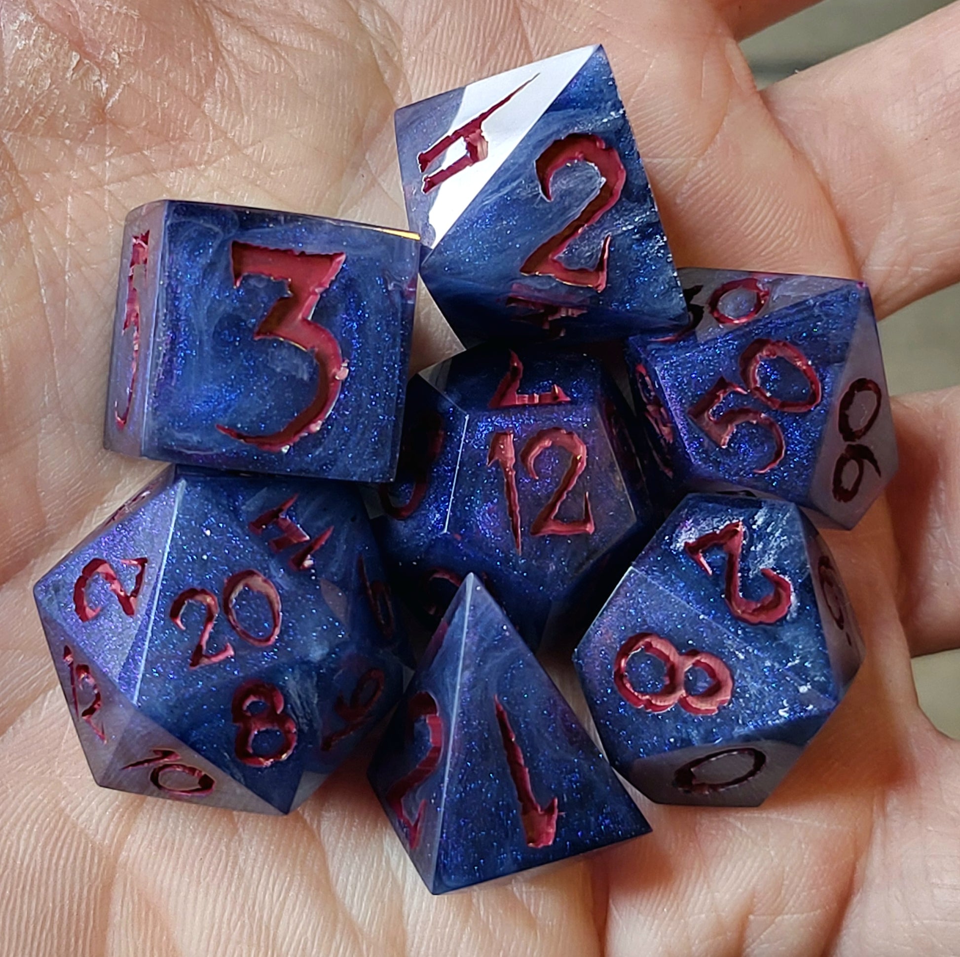 Dnd Dice set for role playing for Dungeons and Dragons