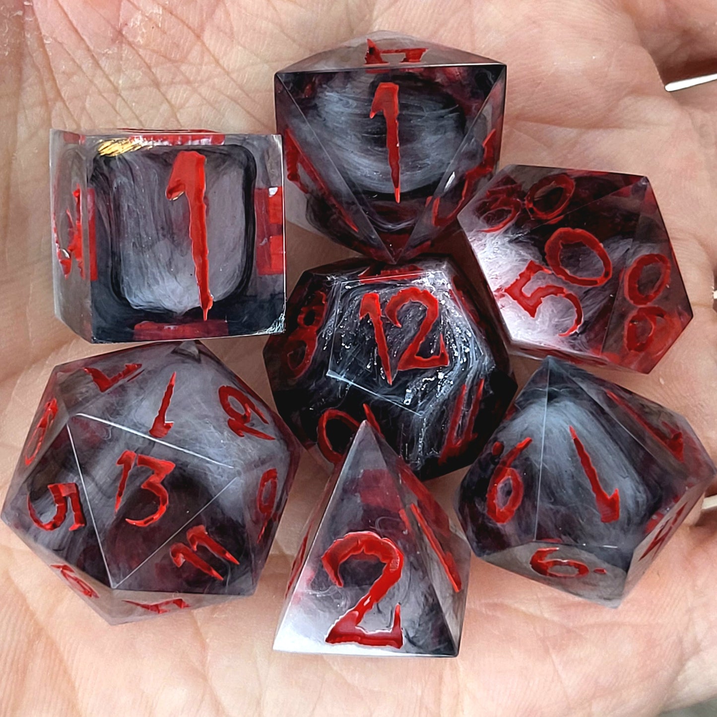 Dnd Dice set for role playing for Dungeons and Dragons