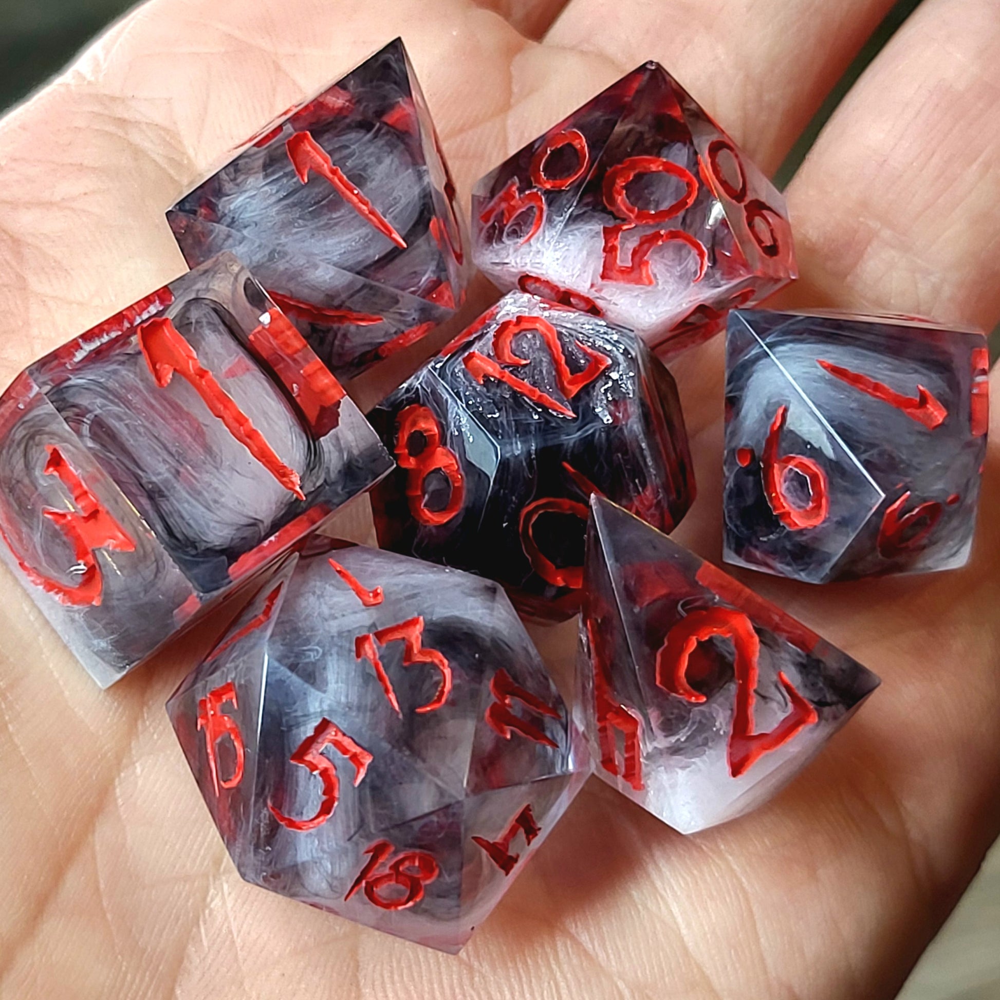 Dnd Dice set for role playing for Dungeons and Dragons